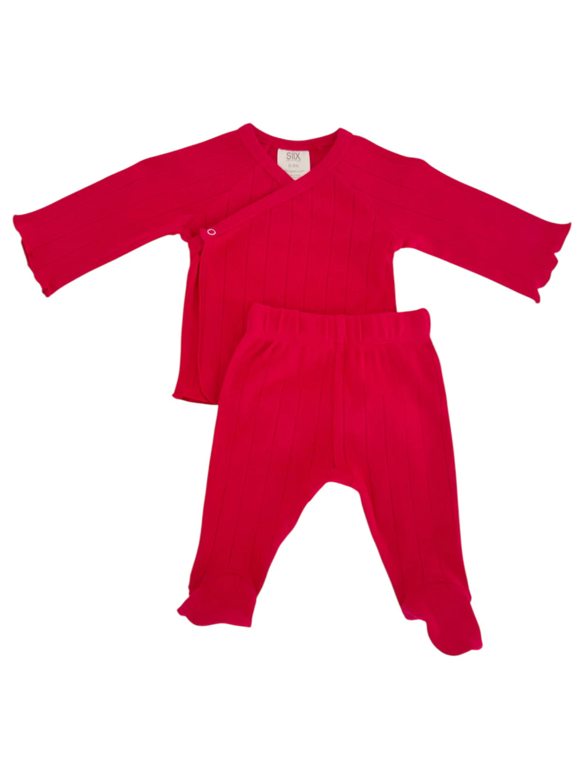 Red / Organic Pointelle Newborn Set - Image 4