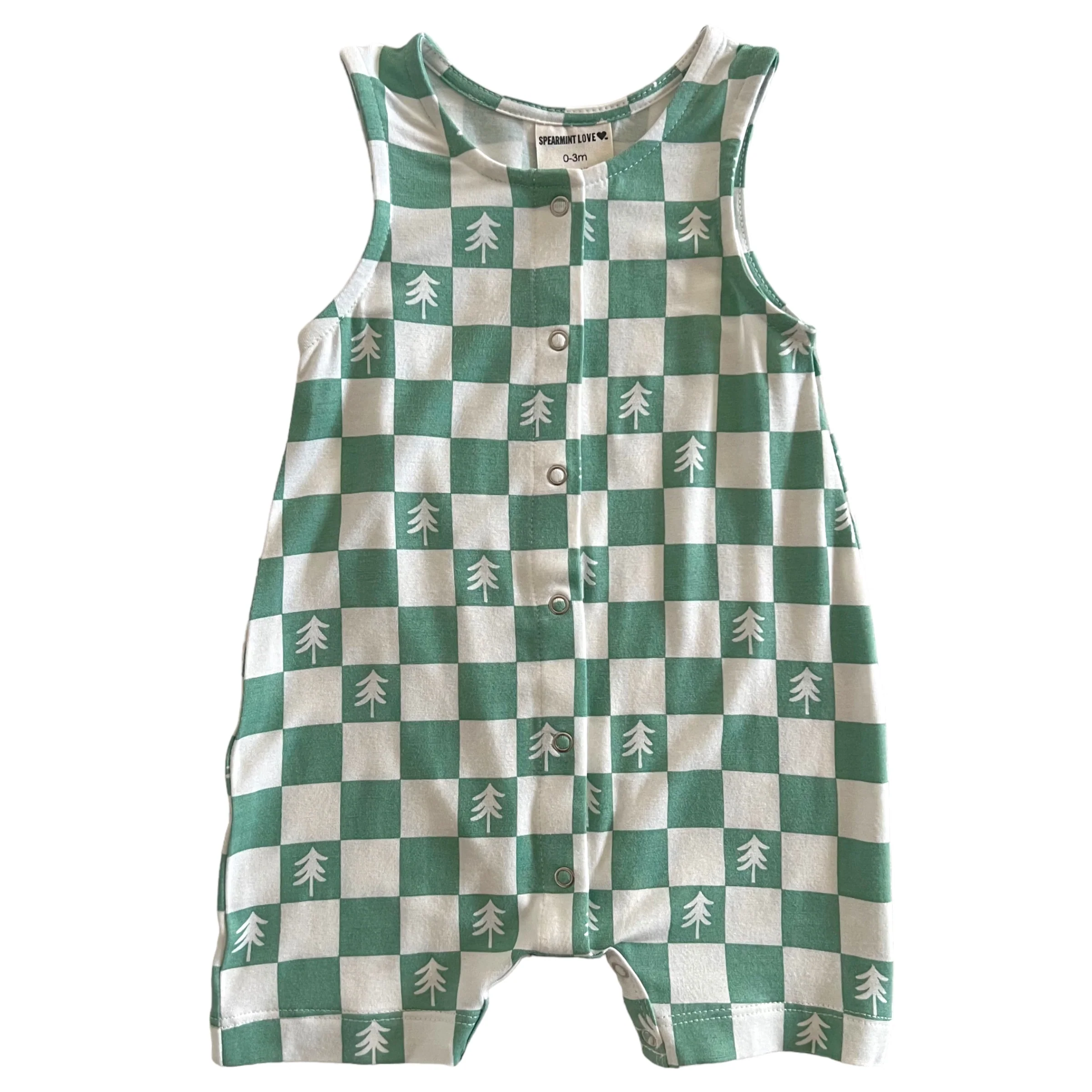 Relaxed Shortie, Trees Checkerboard - Image 2