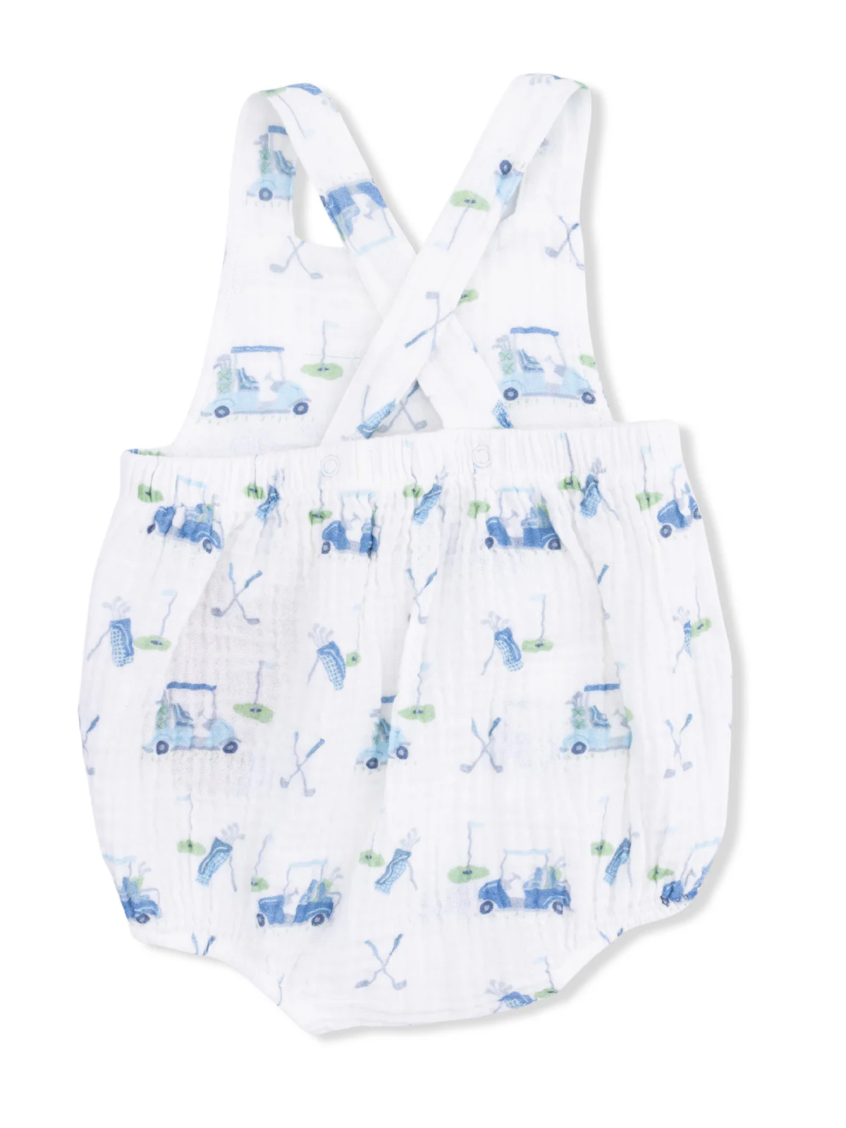 Retro Sunsuit, Baby Golf Cart Blue - Image 2