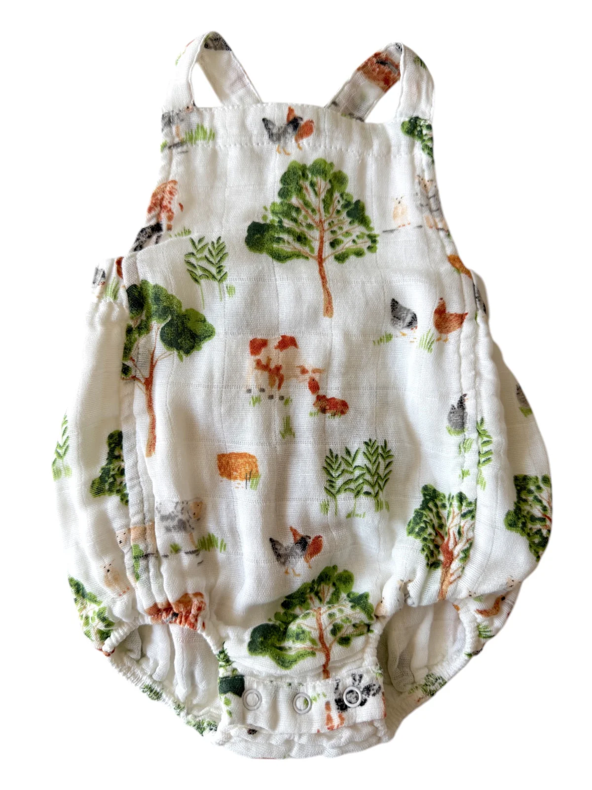 Retro Sunsuit, Farm Friends