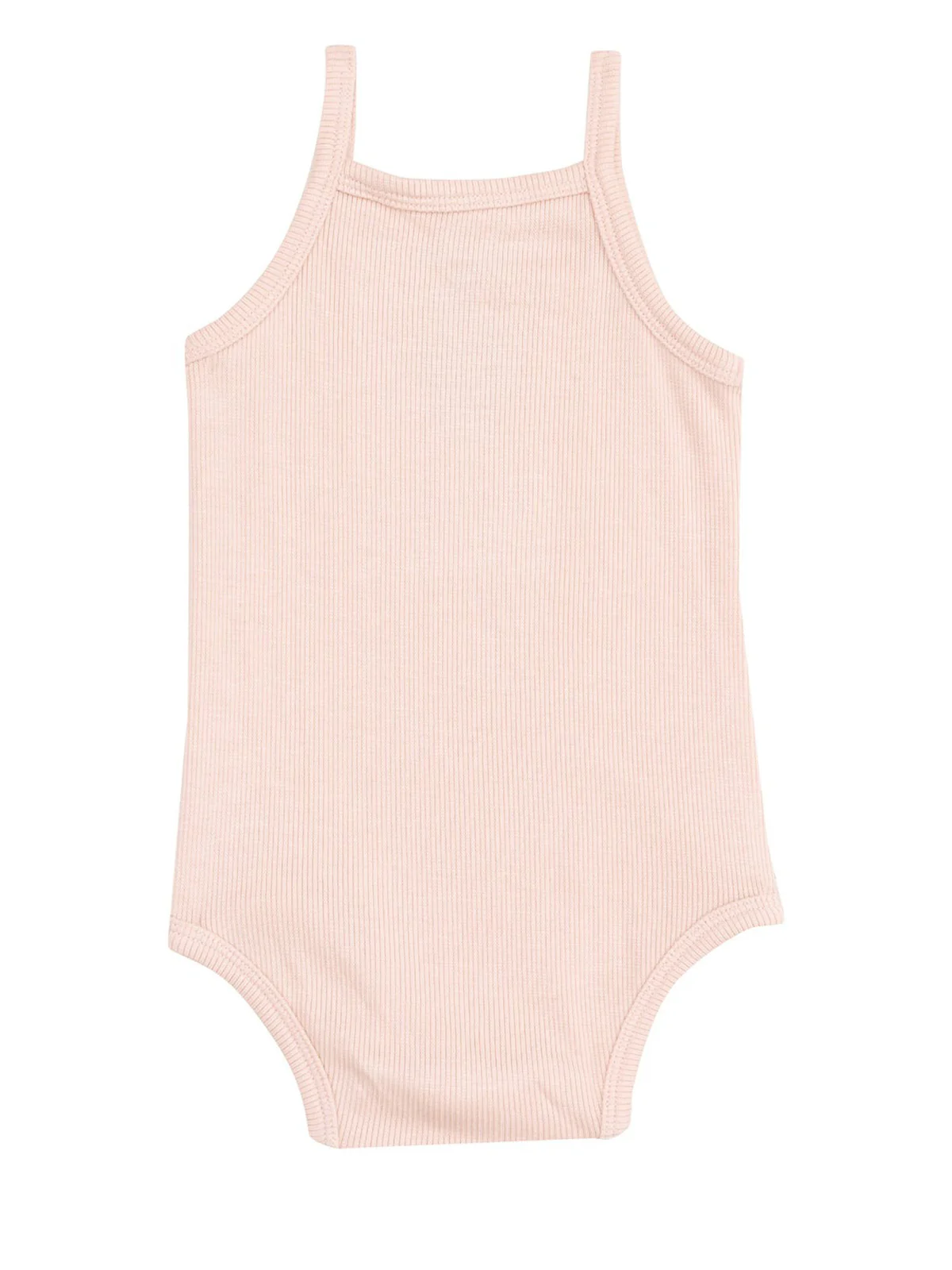 Rib Tank Bodysuit, Rose Smoke - Image 2