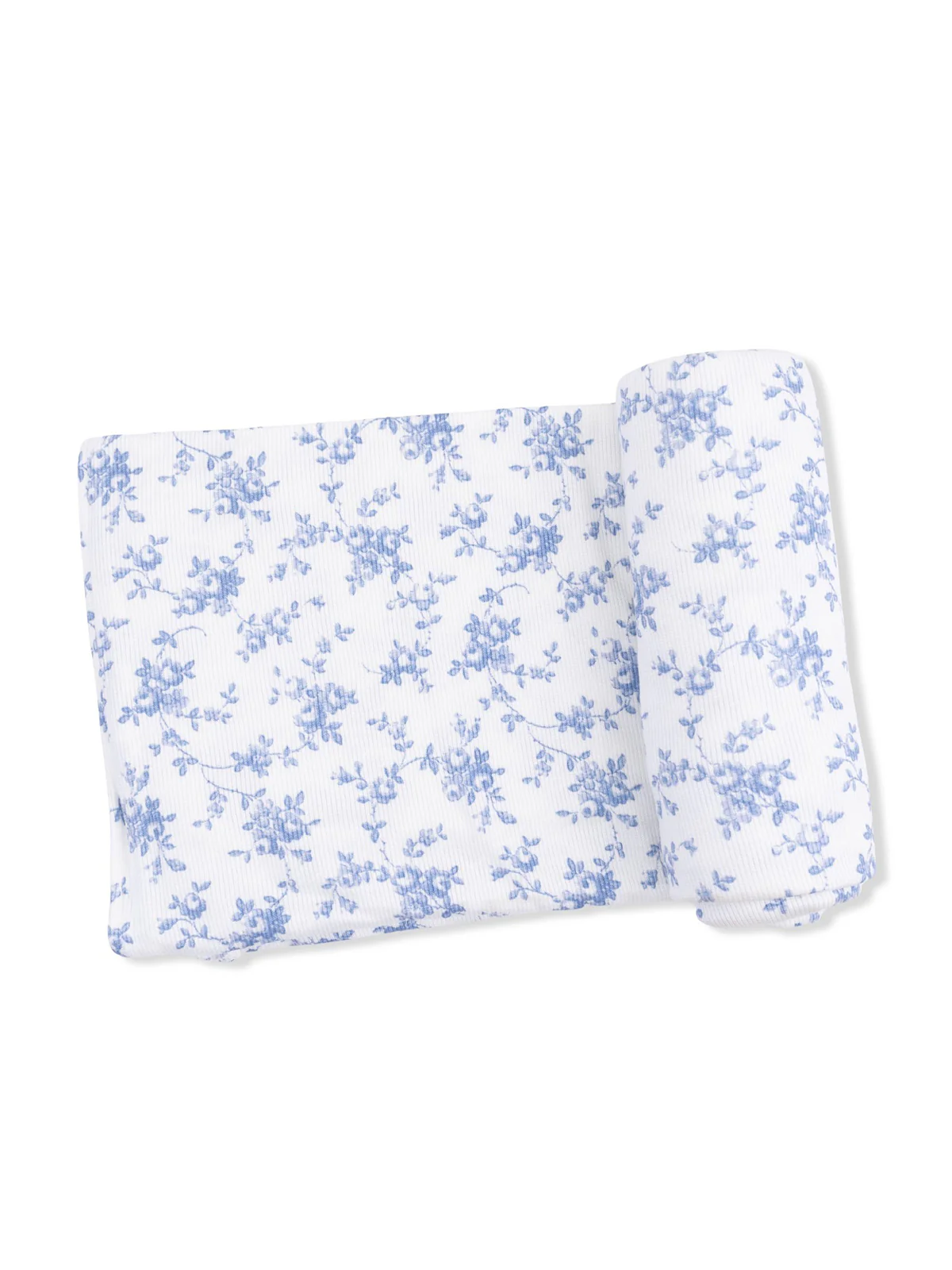 Ribbed Swaddle, Baby Blue Vines Floral