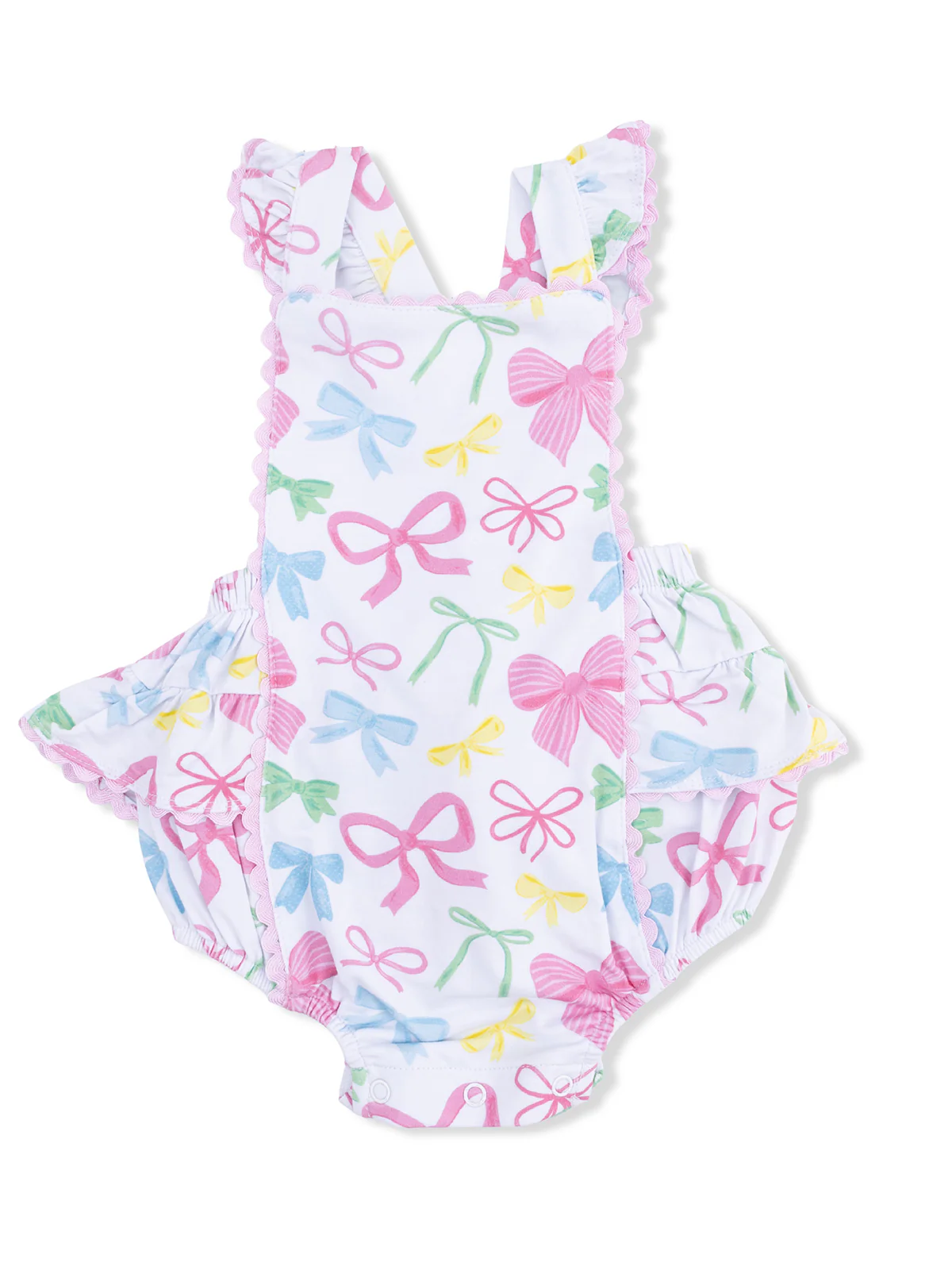 Ric Rac Ruffle Sunsuit, Sweet Bows