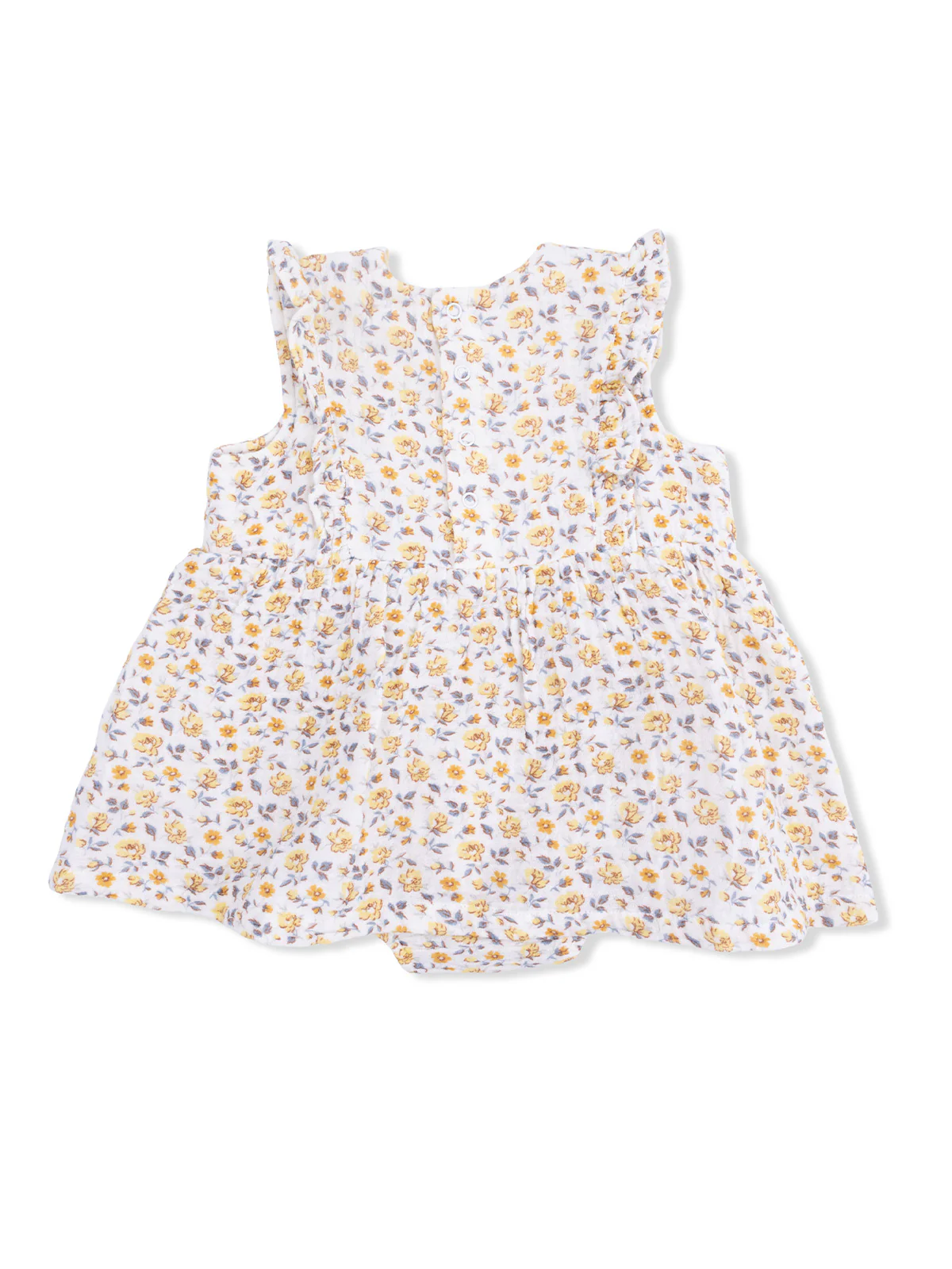 Ruffle Bubble Dress, Yellow Country Roses - Image 2