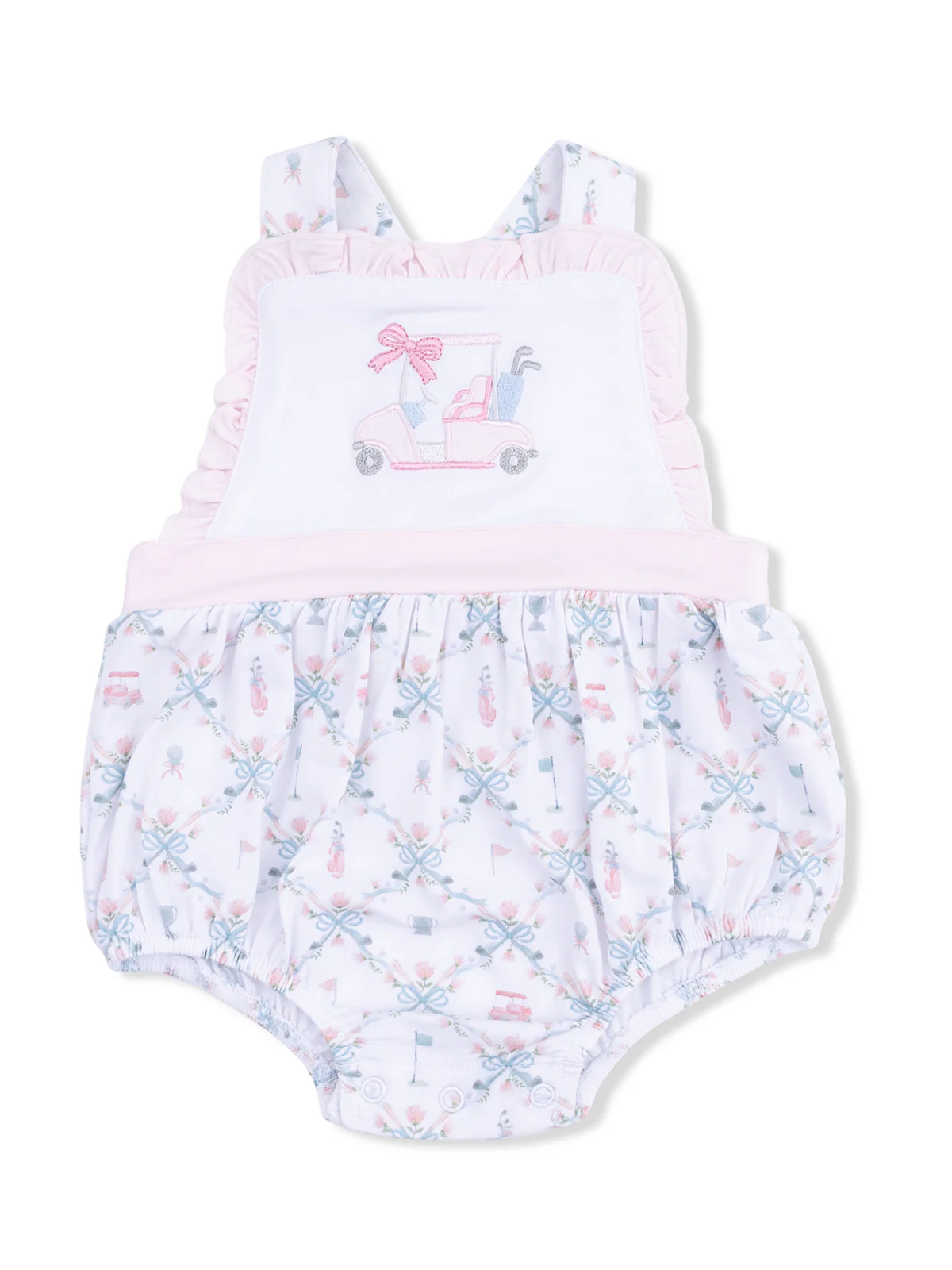 Ruffle Bubble, Golf Trellis Pink