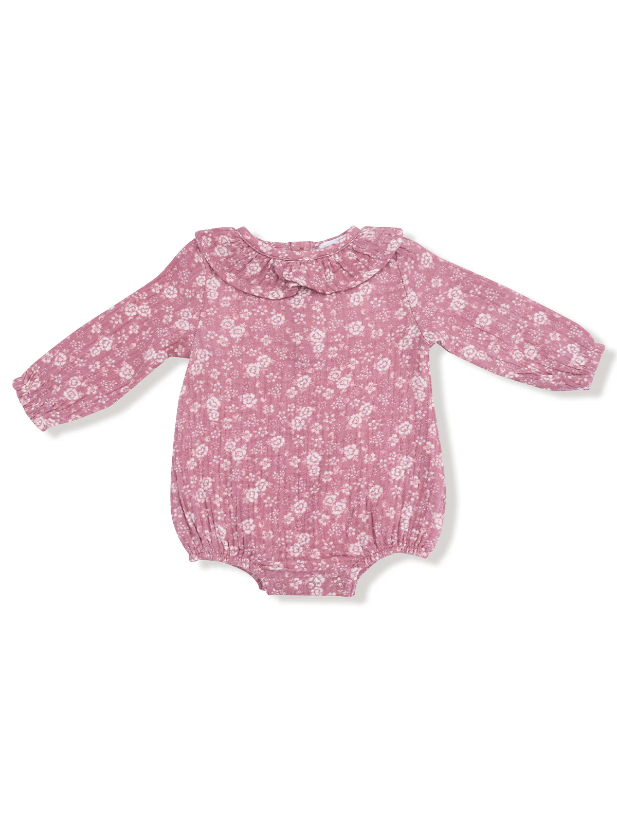 Ruffle Collar Bubble Bodysuit, Bandana Floral
