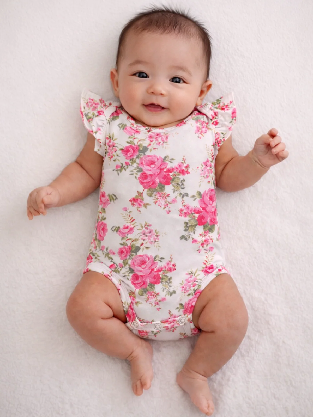 Ruffle Sleeve Bodysuit, Country Daydream