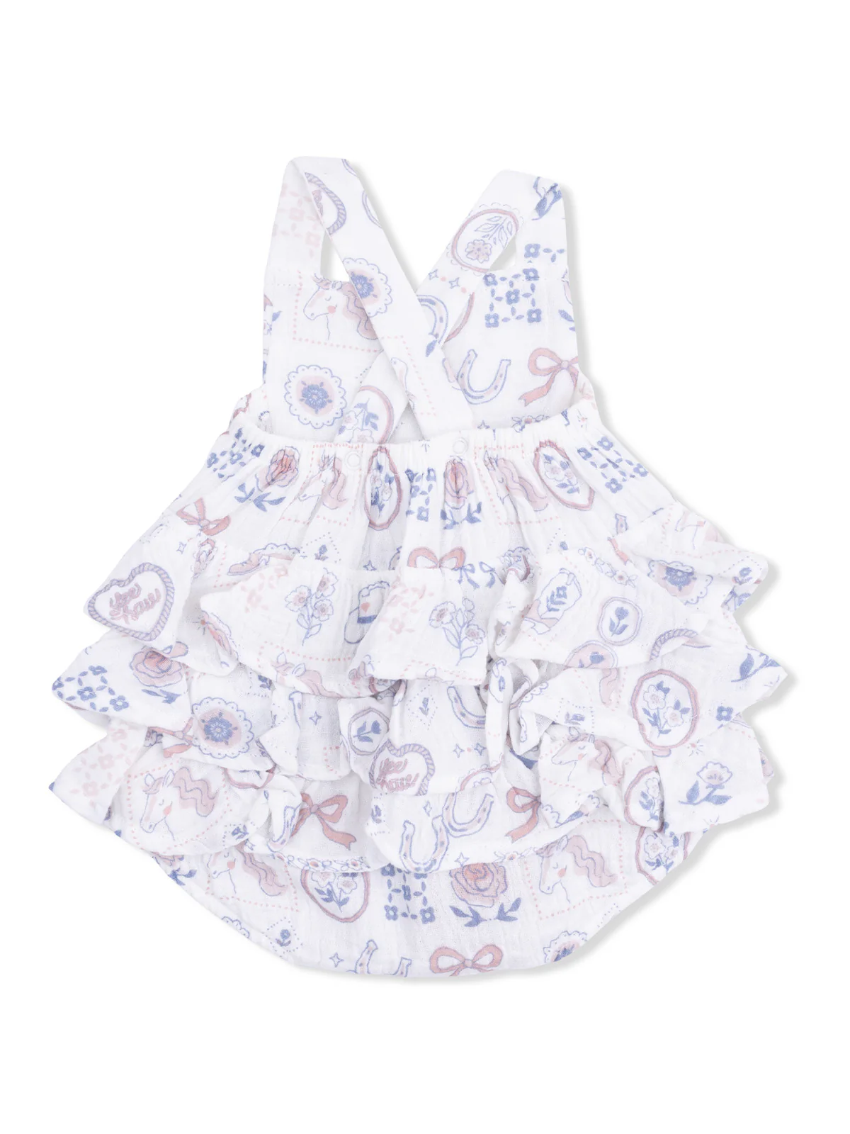 Ruffle Sunsuit, Country Western Heirlooms - Image 3