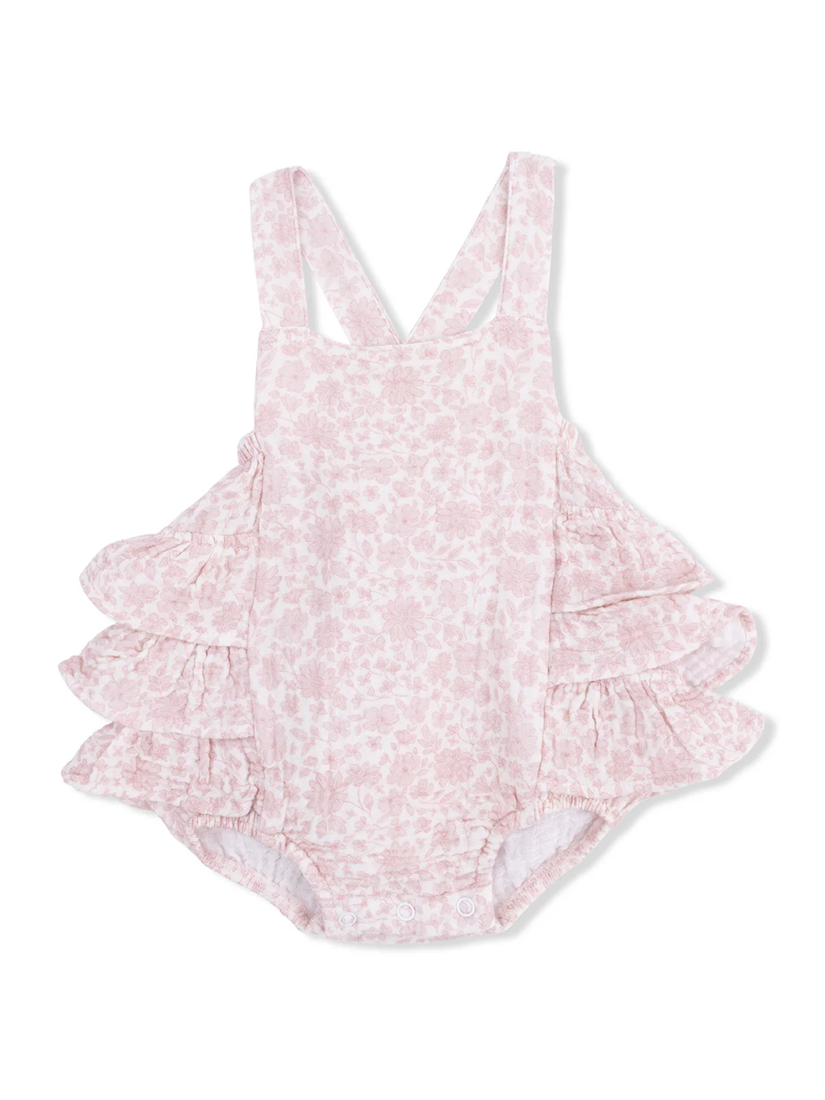 Ruffle Sunsuit, Harper Floral