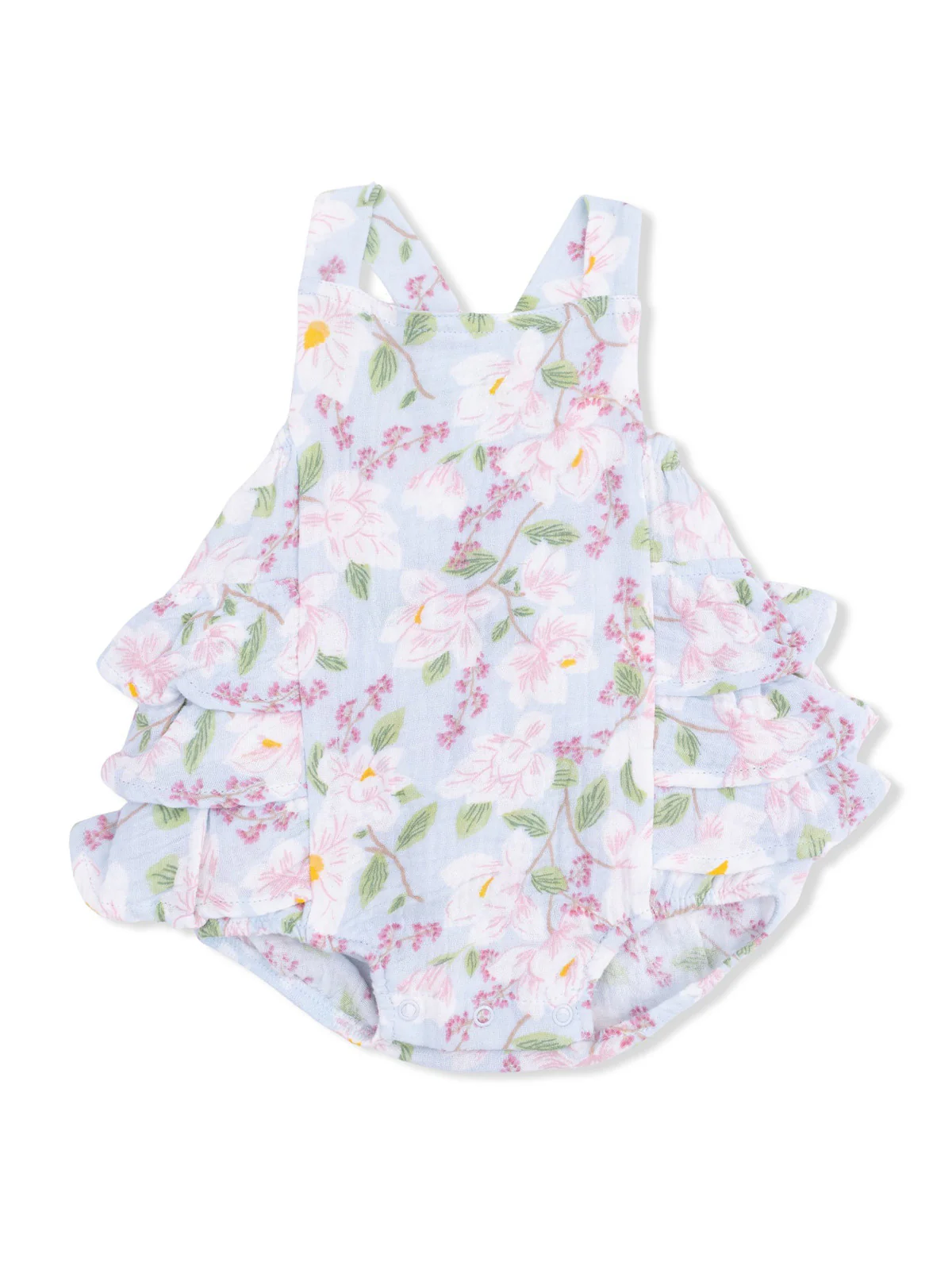Ruffle Sunsuit, Magnolias
