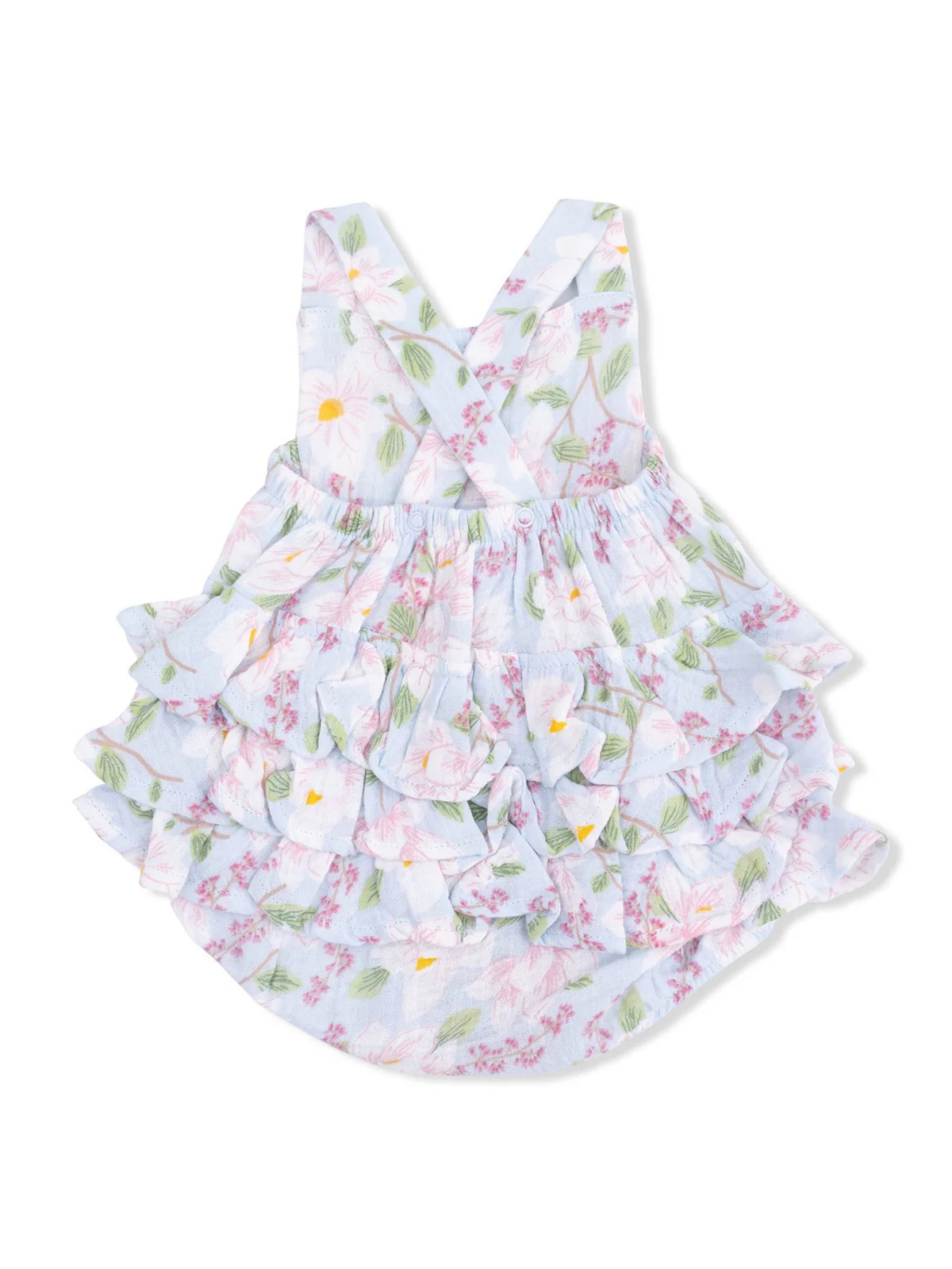 Ruffle Sunsuit, Magnolias - Image 2