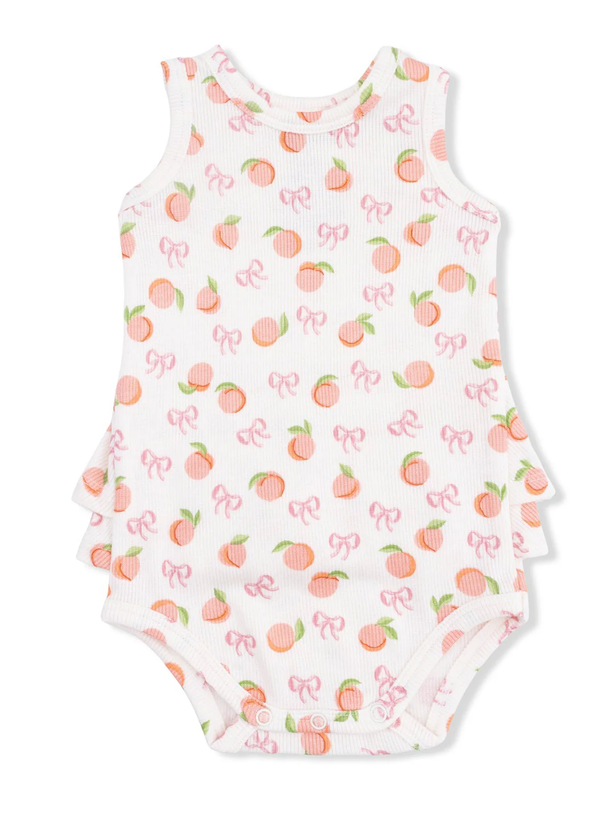 Ruffle Tank Bodysuit, Little Peaches