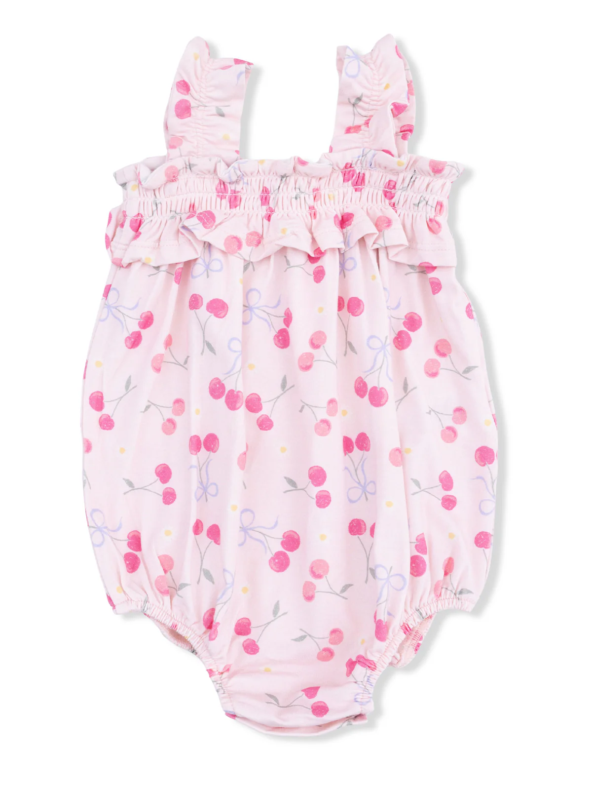 Ruffly Strap Bubble, Sweet Bow Cherries