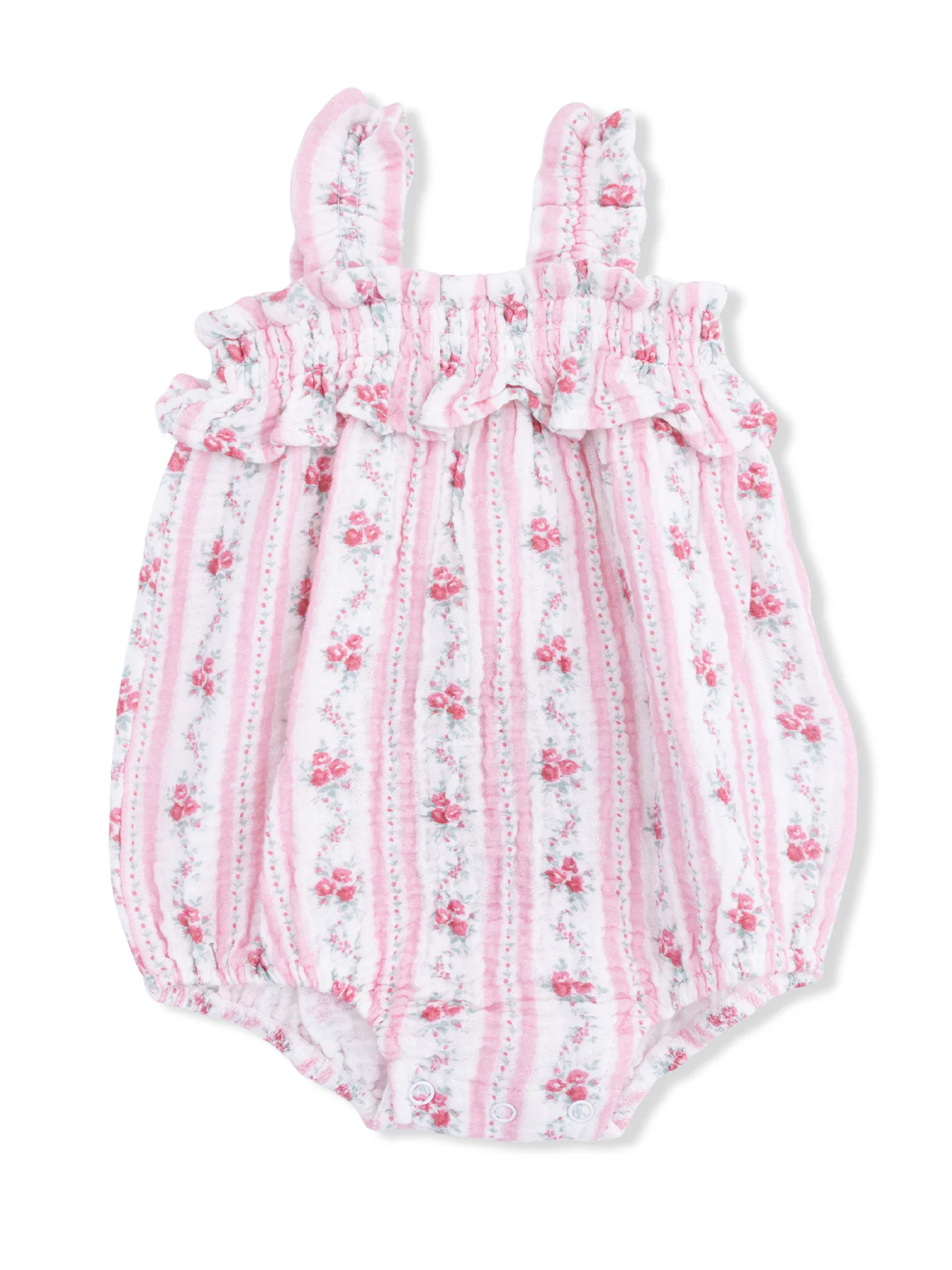 Ruffly Strap Bubble, Winding Roses Stripe - Image 3
