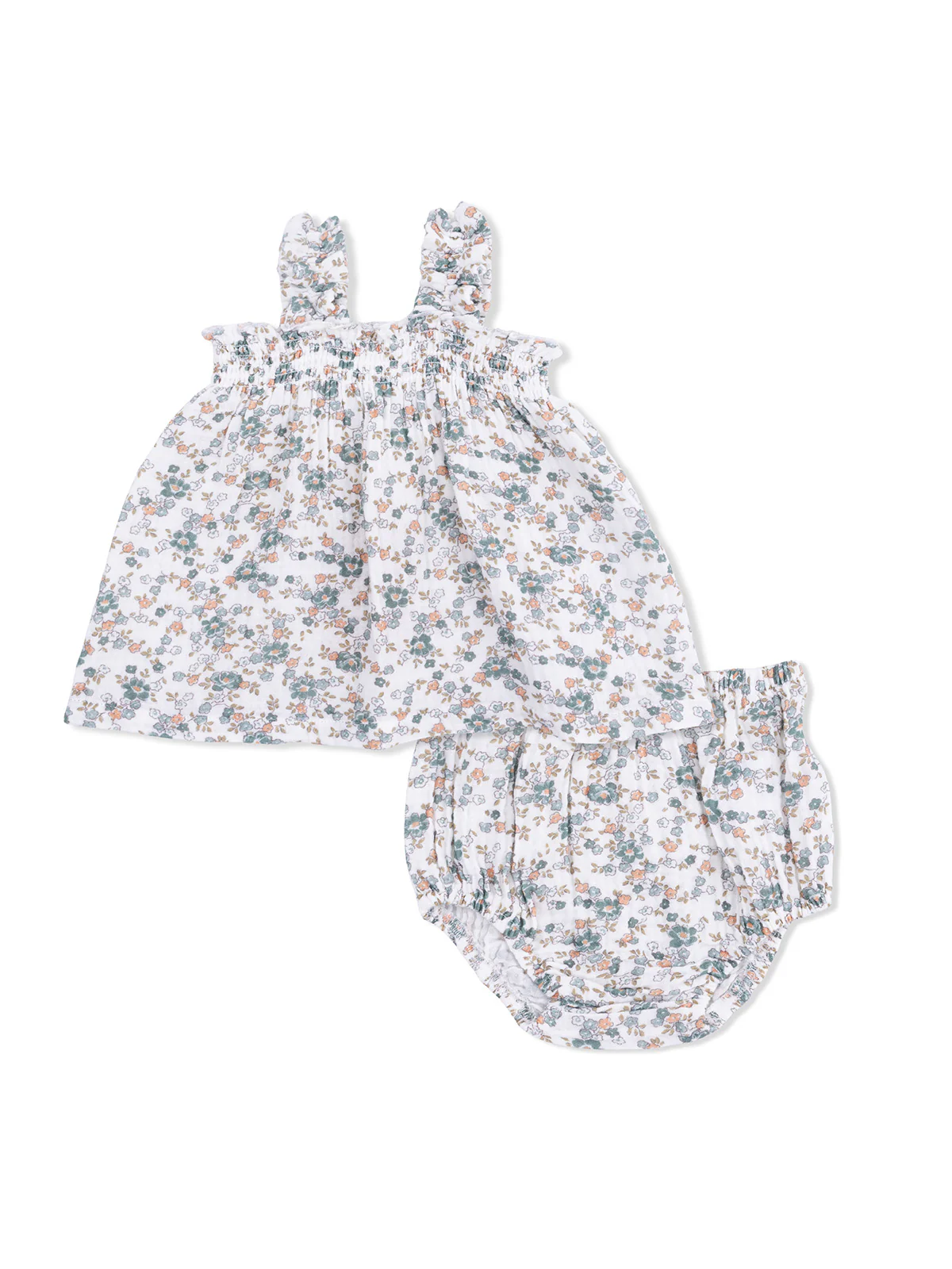 Ruffly Strap Top & Bloomer, Camille Floral