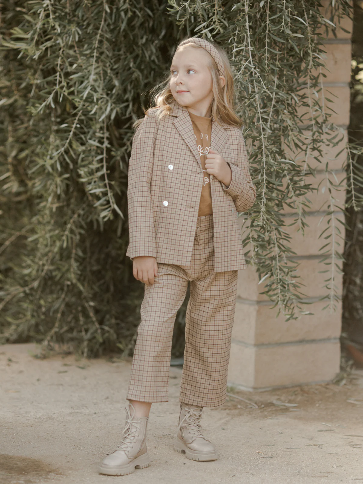 Rylee & Cru Brooklyn Trouser, Autumn Plaid - Image 4