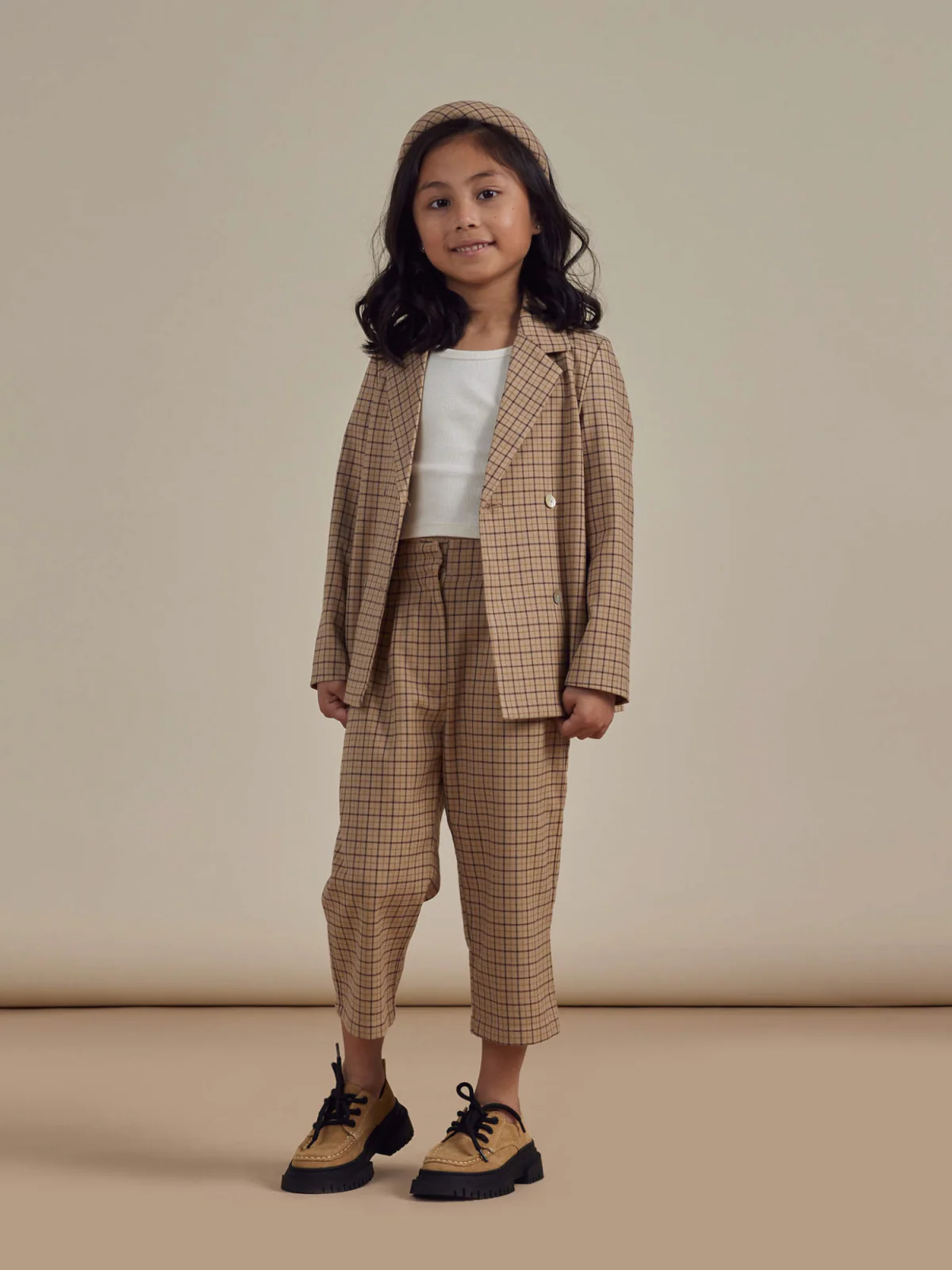 Rylee & Cru Double Breasted Blazer, Autumn Plaid - Image 4