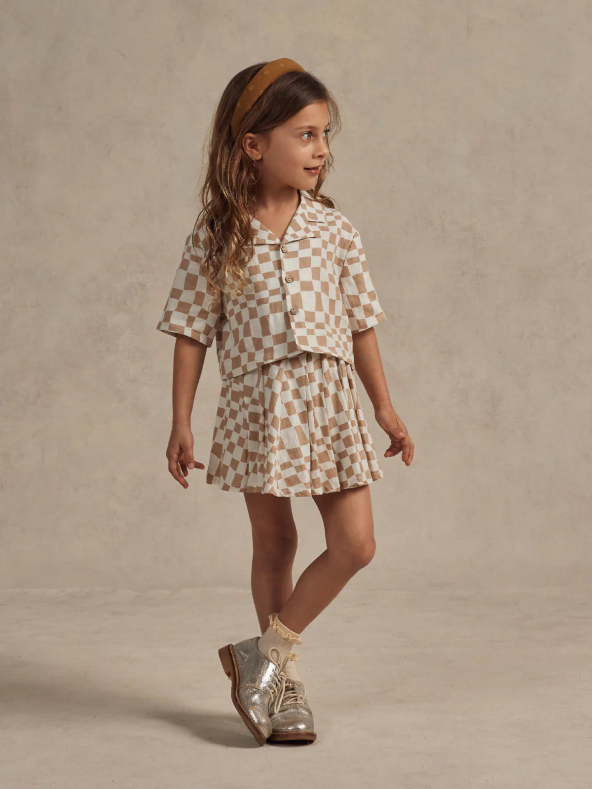 Rylee & Cru Miley Top, Sand Check - Image 2