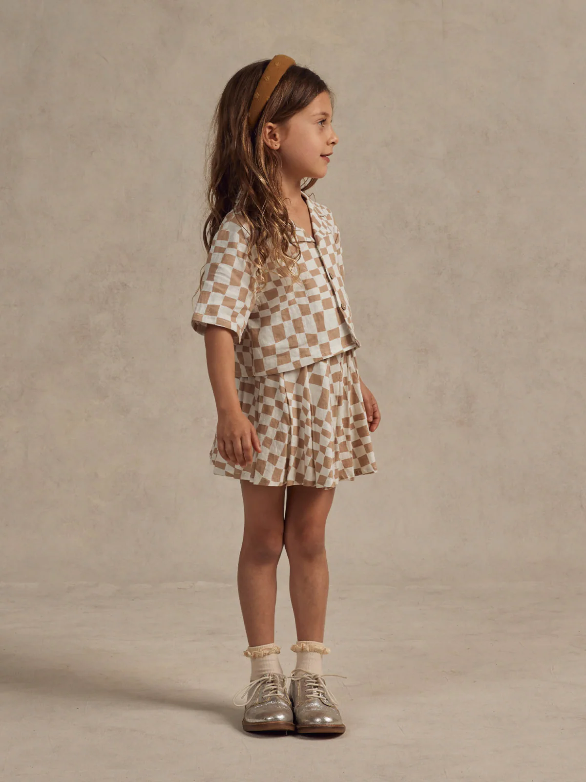 Rylee & Cru Miley Top, Sand Check - Image 4