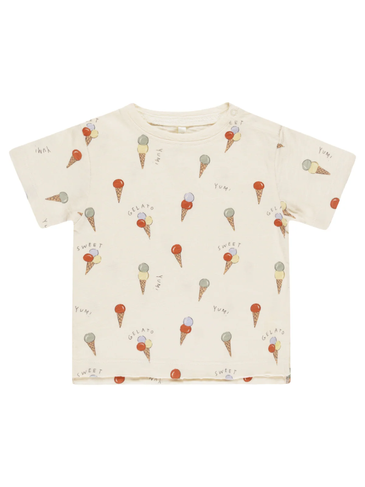 Rylee & Cru Raw Edge Tee, Gelato - Image 2