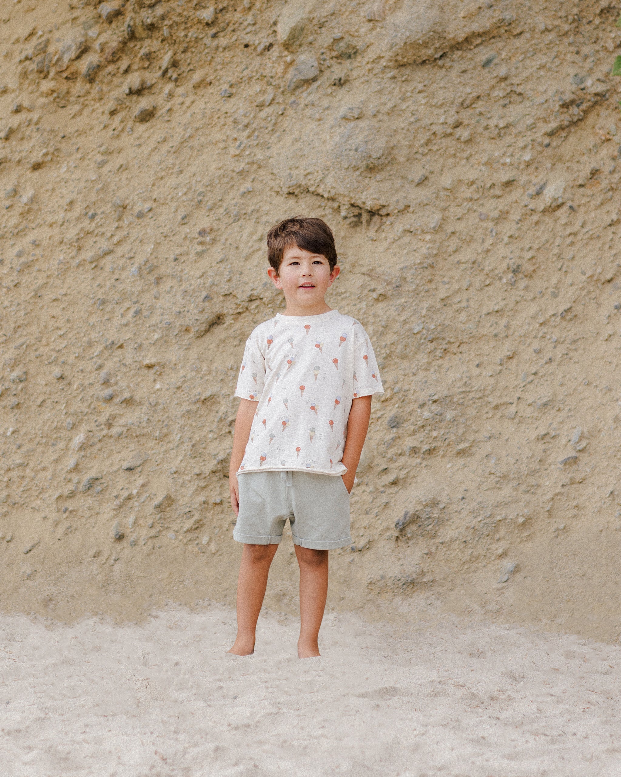 Rylee & Cru Raw Edge Tee, Gelato - Image 8