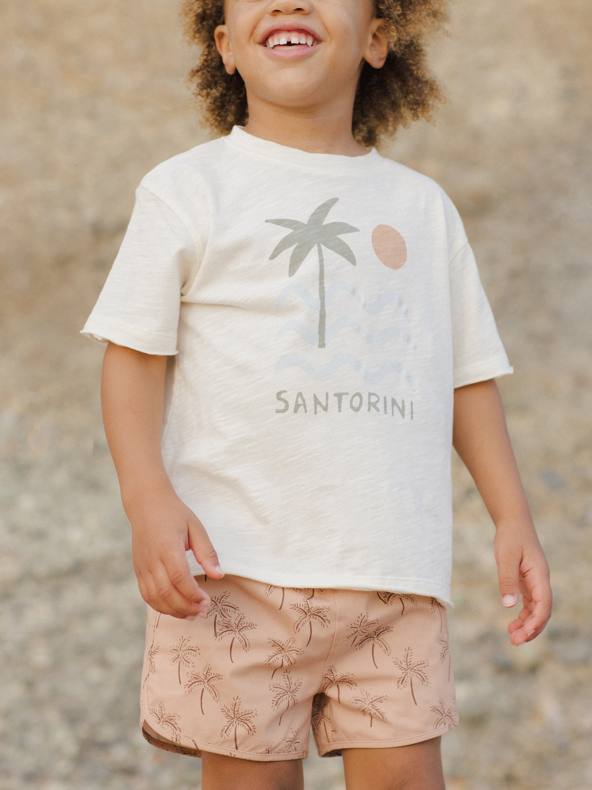 Rylee & Cru Raw Edge Tee, Santorini - Image 7