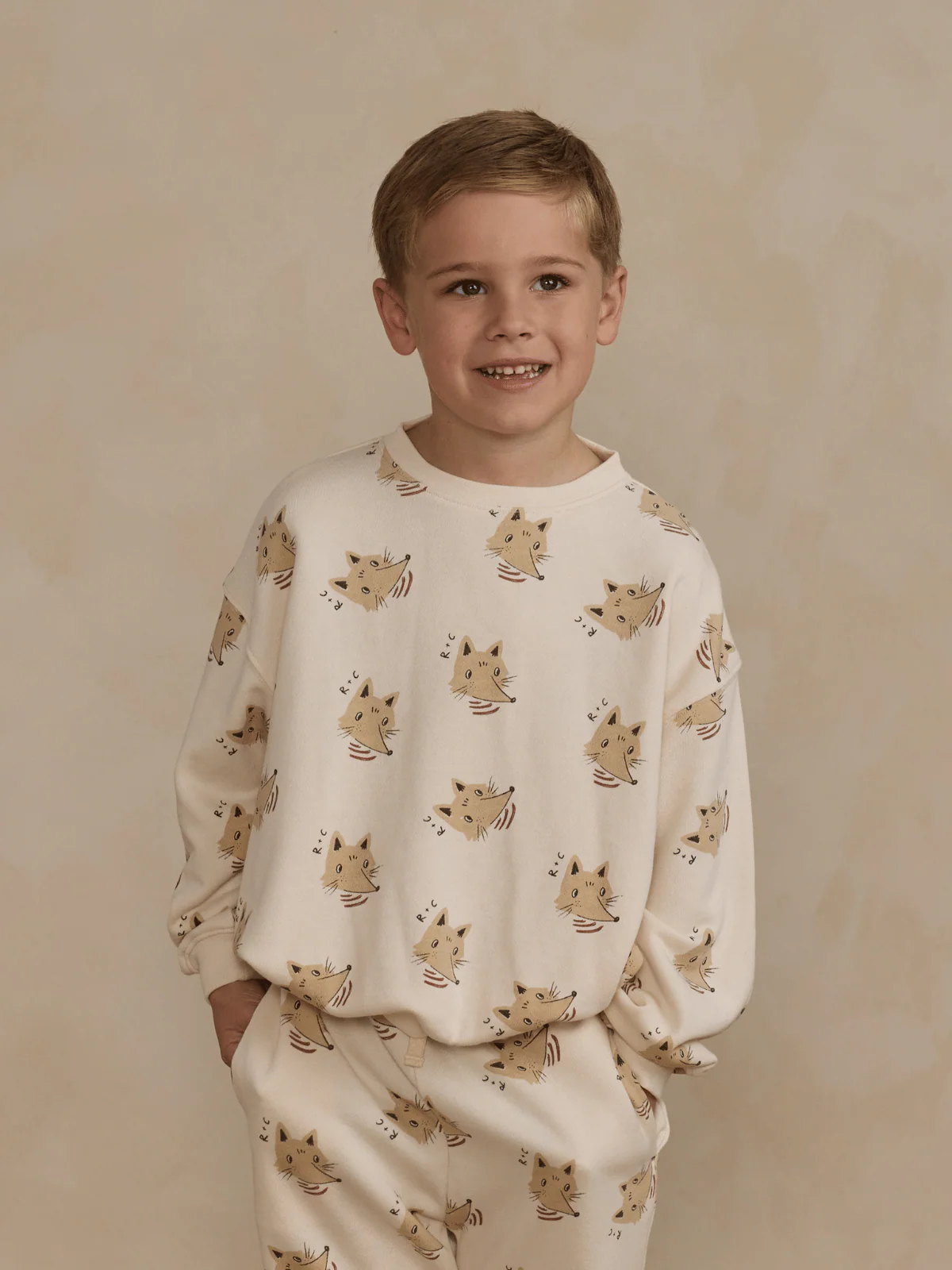 Rylee & Cru Relaxed Sweatshirt, Coyote - Image 6