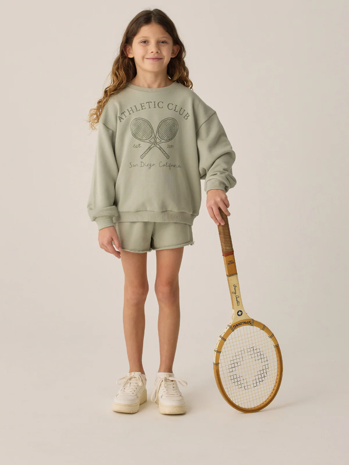 Rylee & Cru Sweat Short, Sage - Image 3