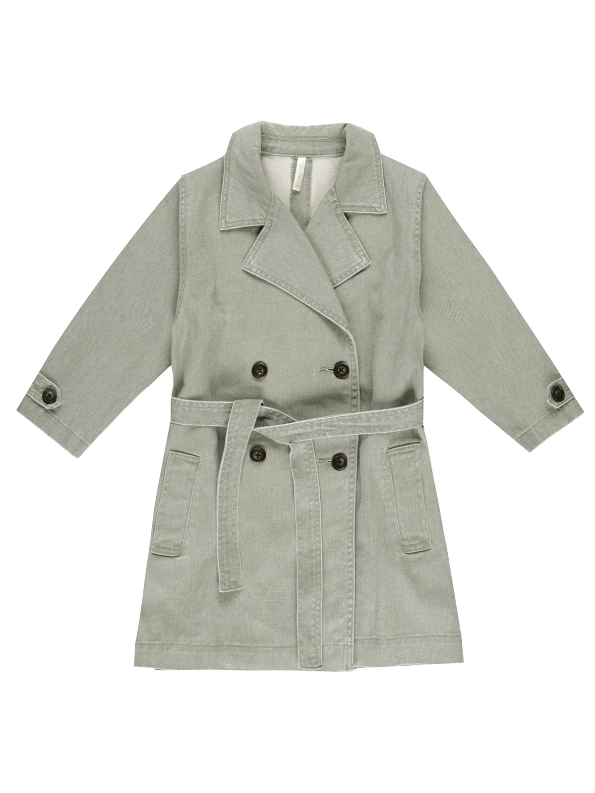 Rylee & Cru Trench Coat, Washed Laurel - Image 2