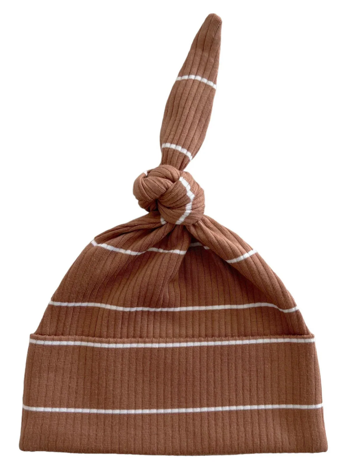 Saddle Stripe / Organic Ribbed Beanie - Image 2