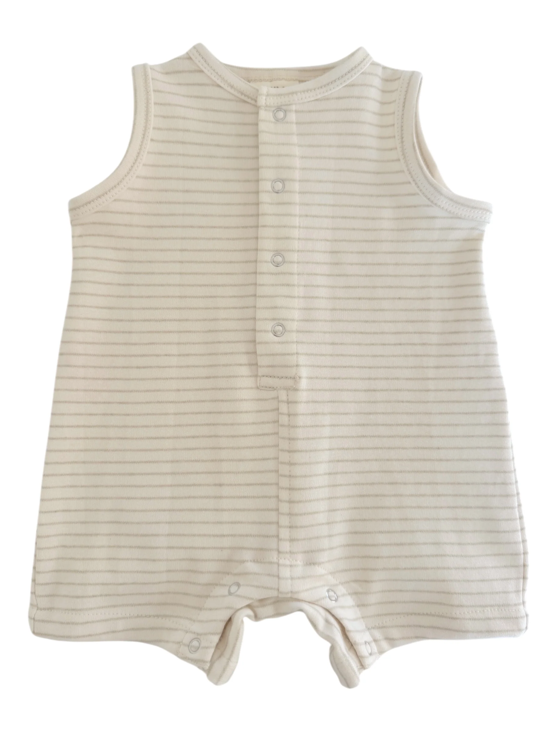 Sage Pencil Stripe / Organic Shortie - Image 2