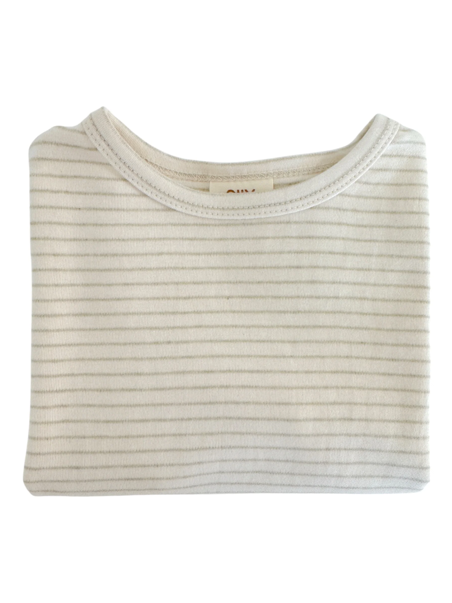 Sage Pencil Stripe / Organic T-Shirt Bubble - Image 2
