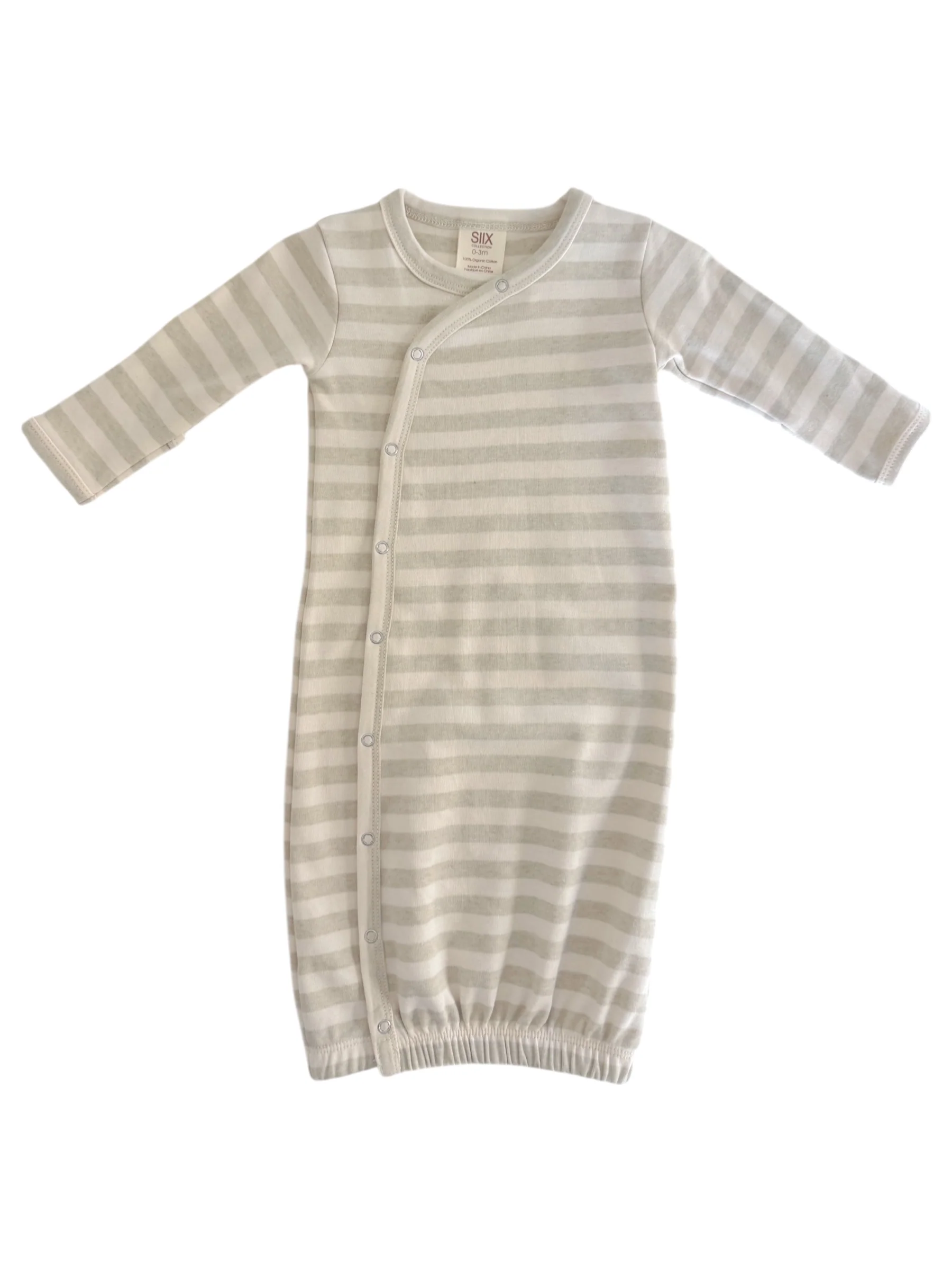Sage Stripe / Organic Gown - Image 2