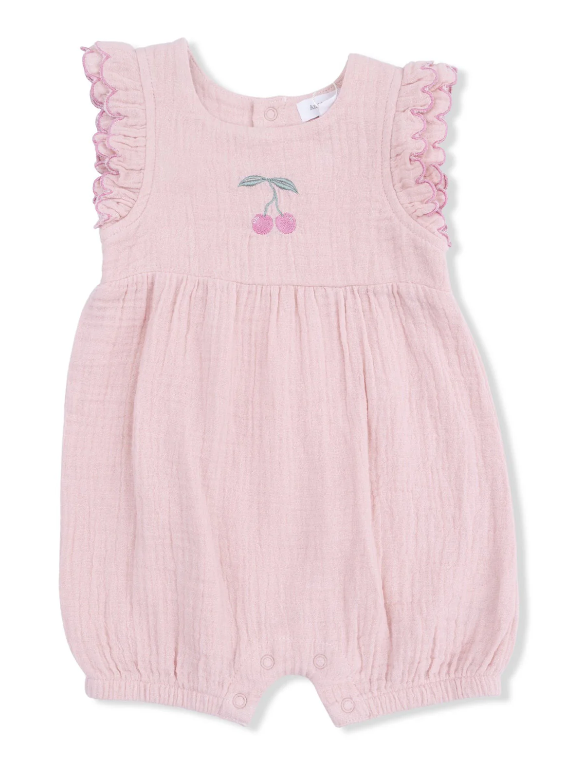 Scallop Ruffle Shortie, Lotus Pink Cherry - Image 2