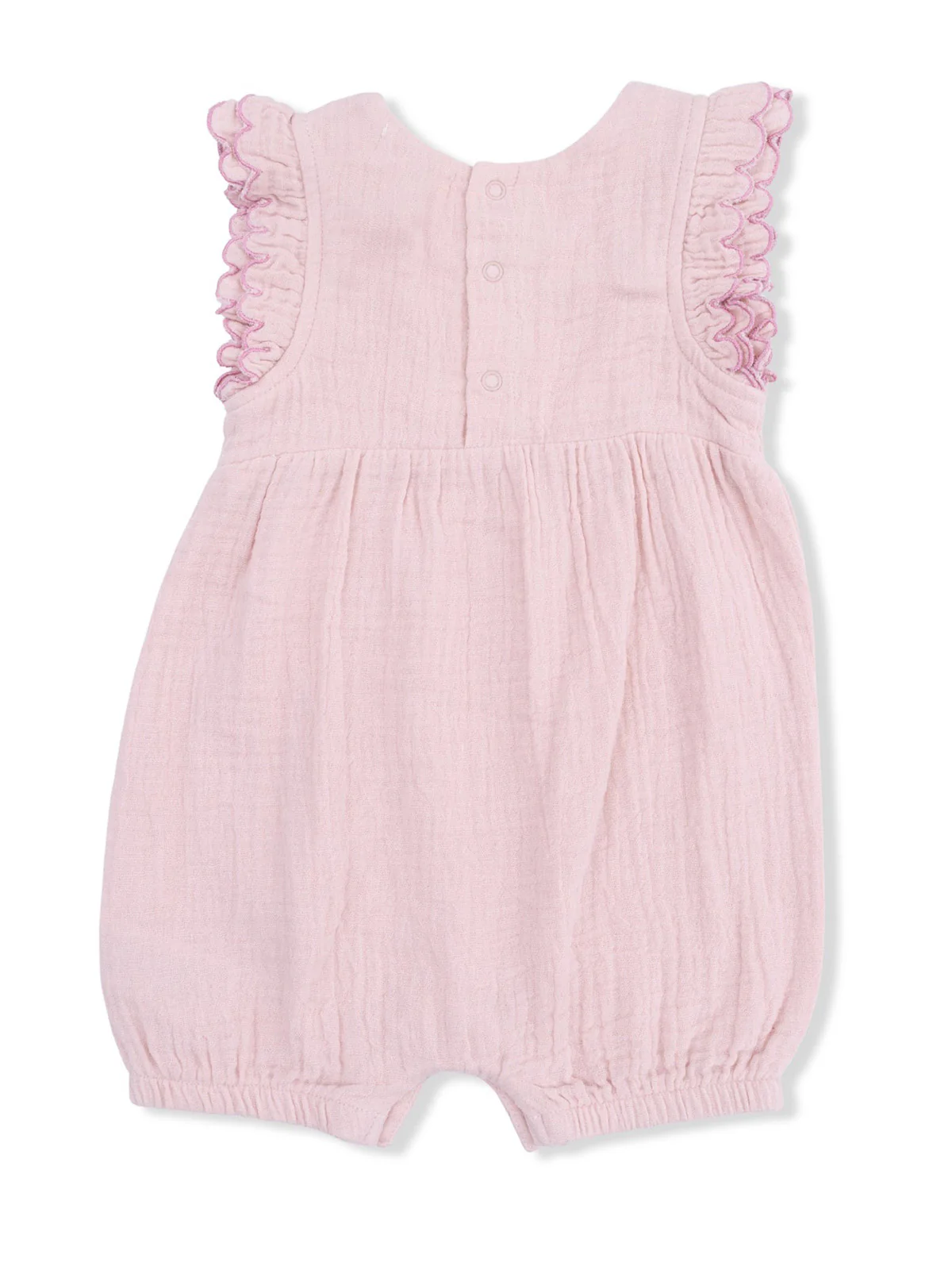 Scallop Ruffle Shortie, Lotus Pink Cherry - Image 3