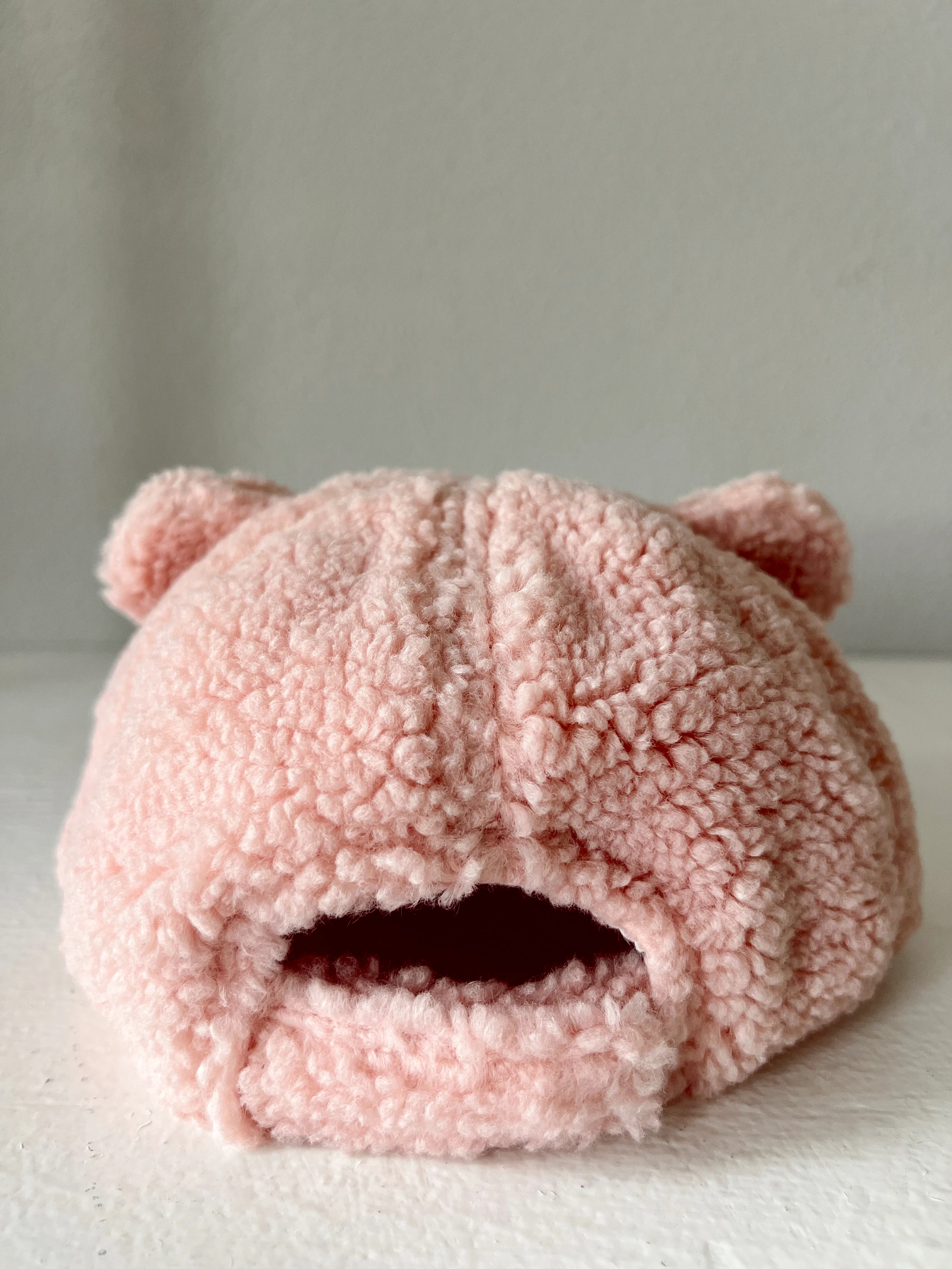 Sherpa Bear Hat, Rosey - Image 5