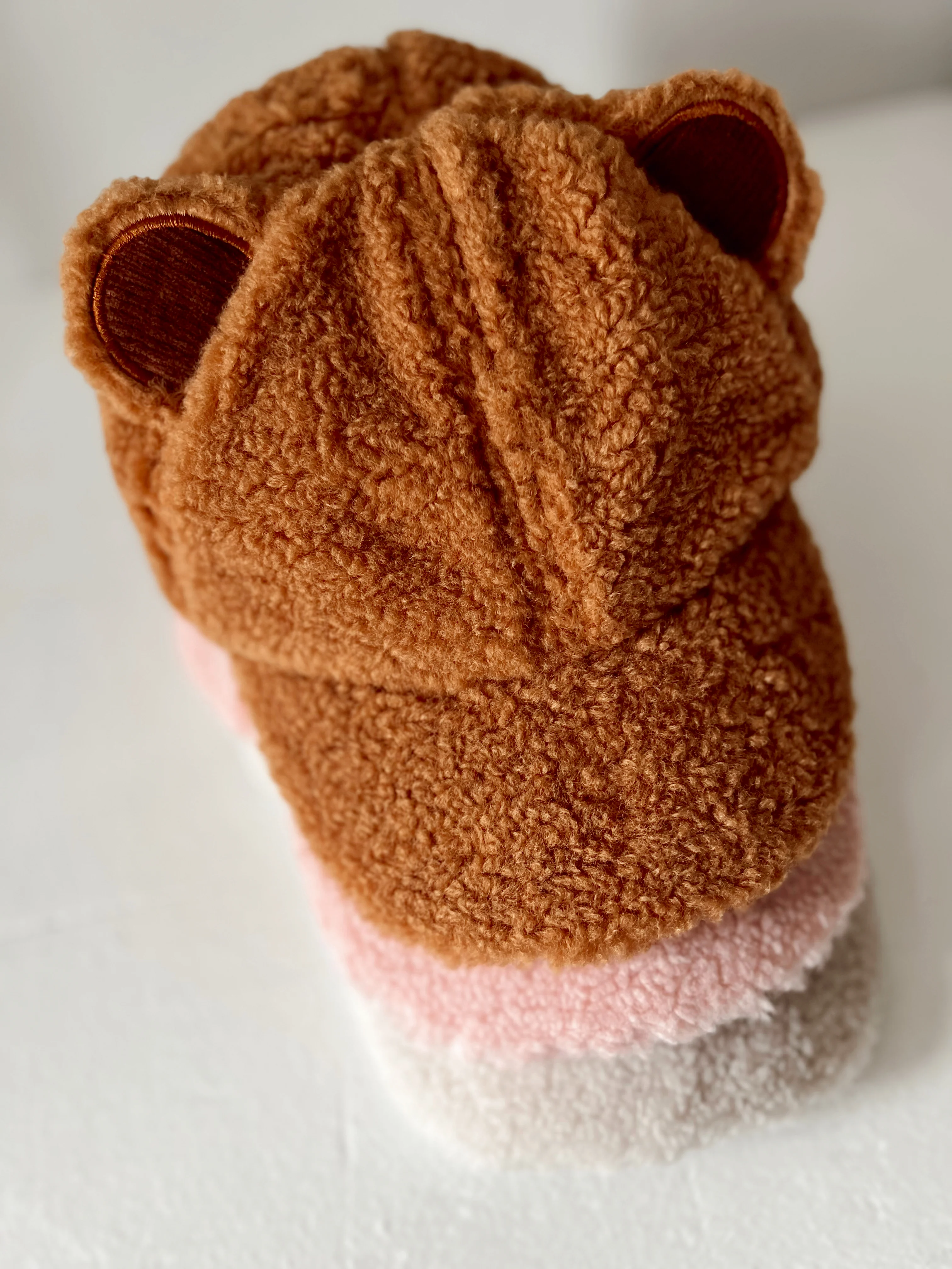 Sherpa Bear Hat, Teddy - Image 2