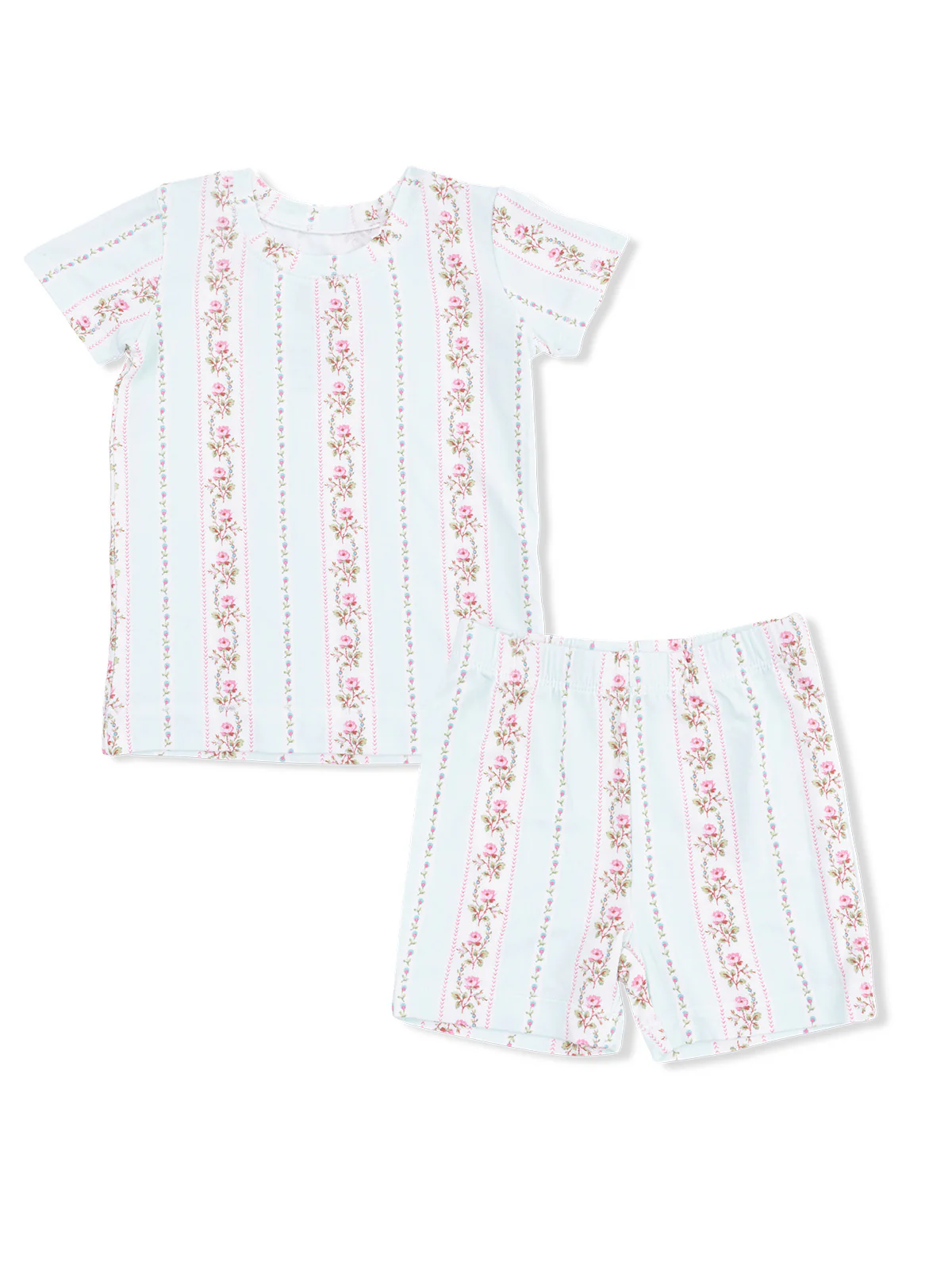 Short Loungewear Set, Antoinette Stripe