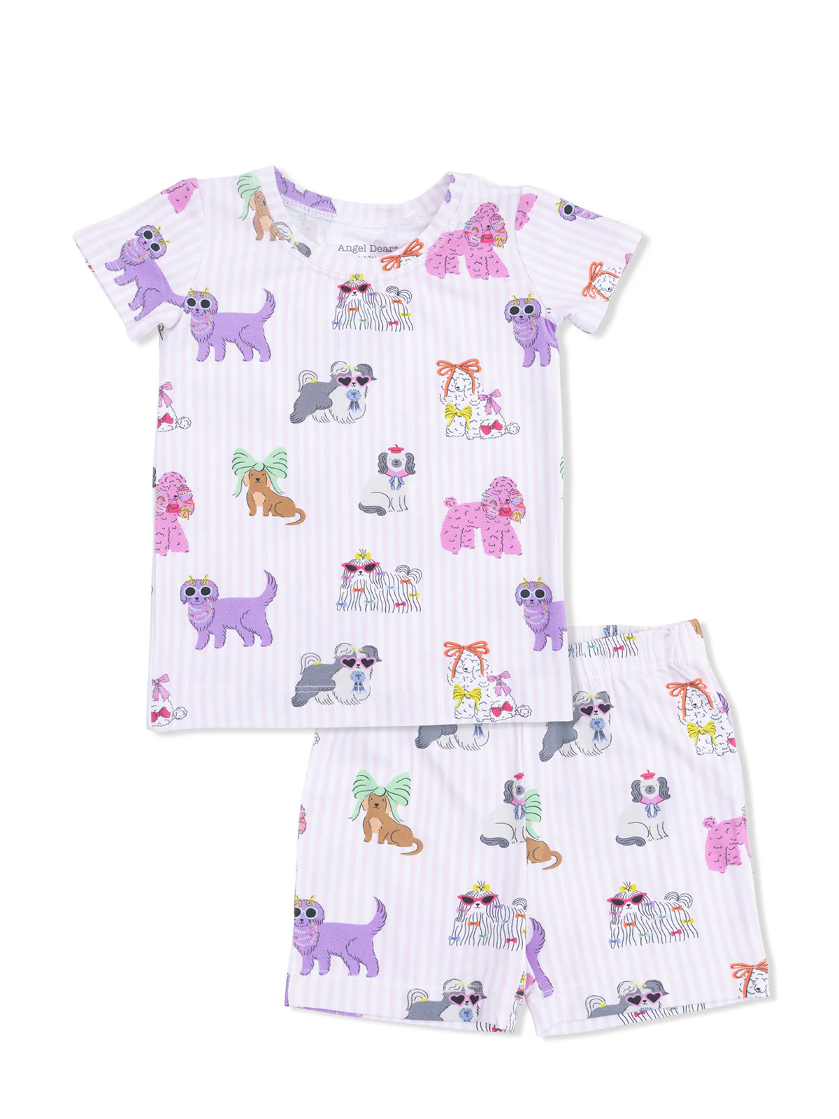 Short Loungewear Set, Fancy Dogs