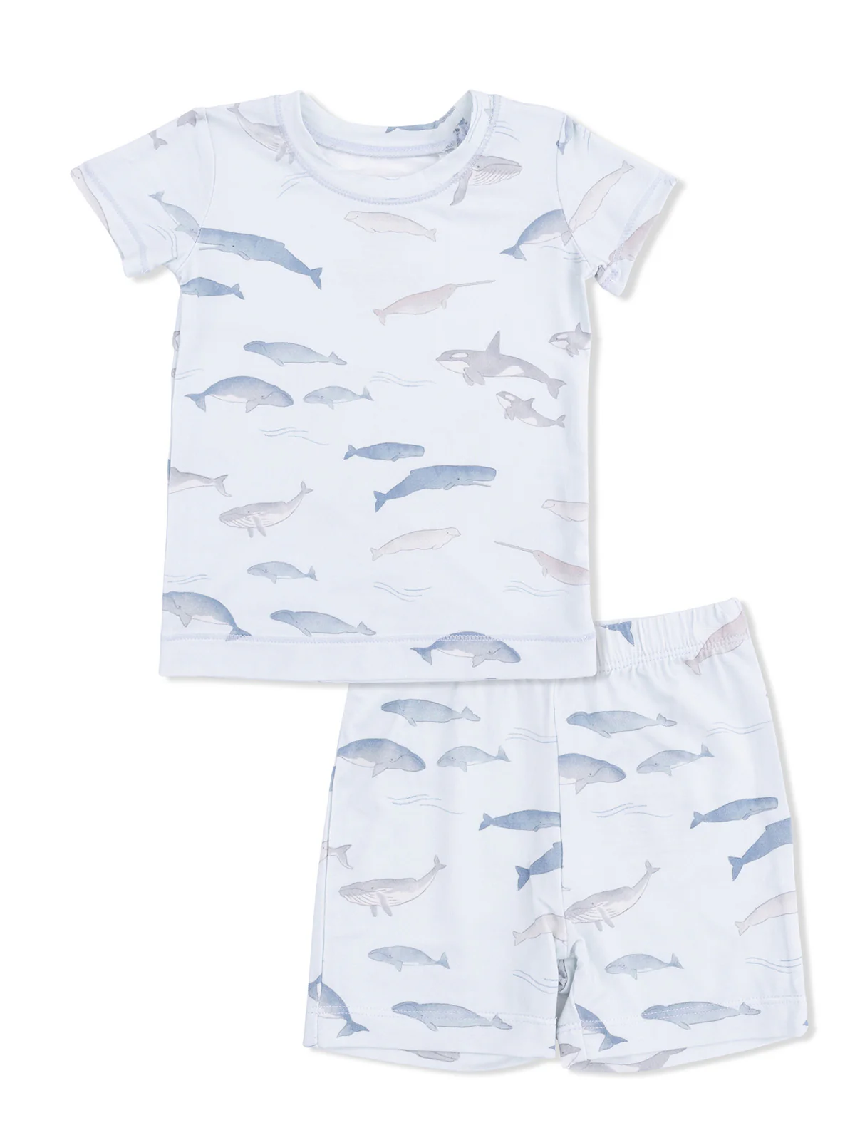 Short Loungewear Set, Little Whales