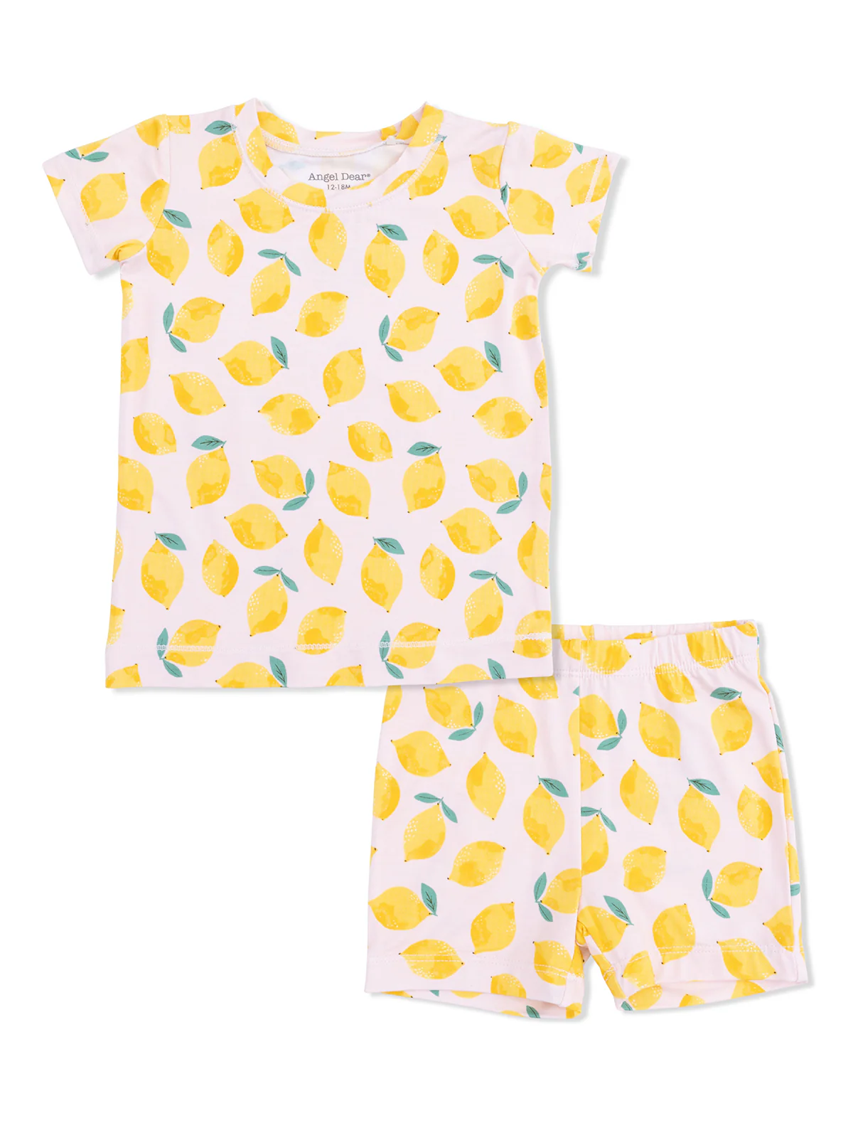 Short Loungewear Set, Sunny Lemons