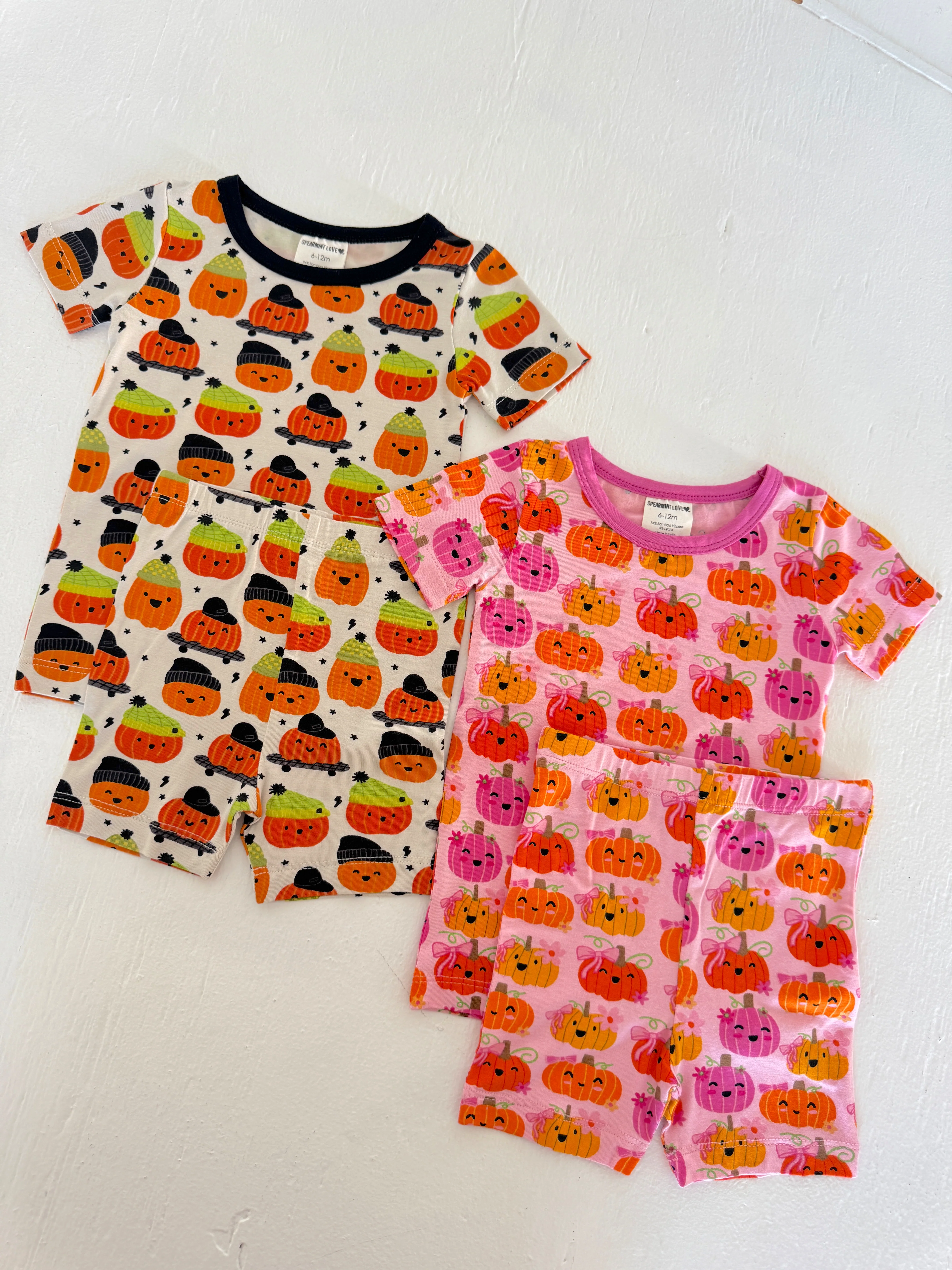Short Sleeve 2-Piece Set, Pumpkin Buds - Image 3