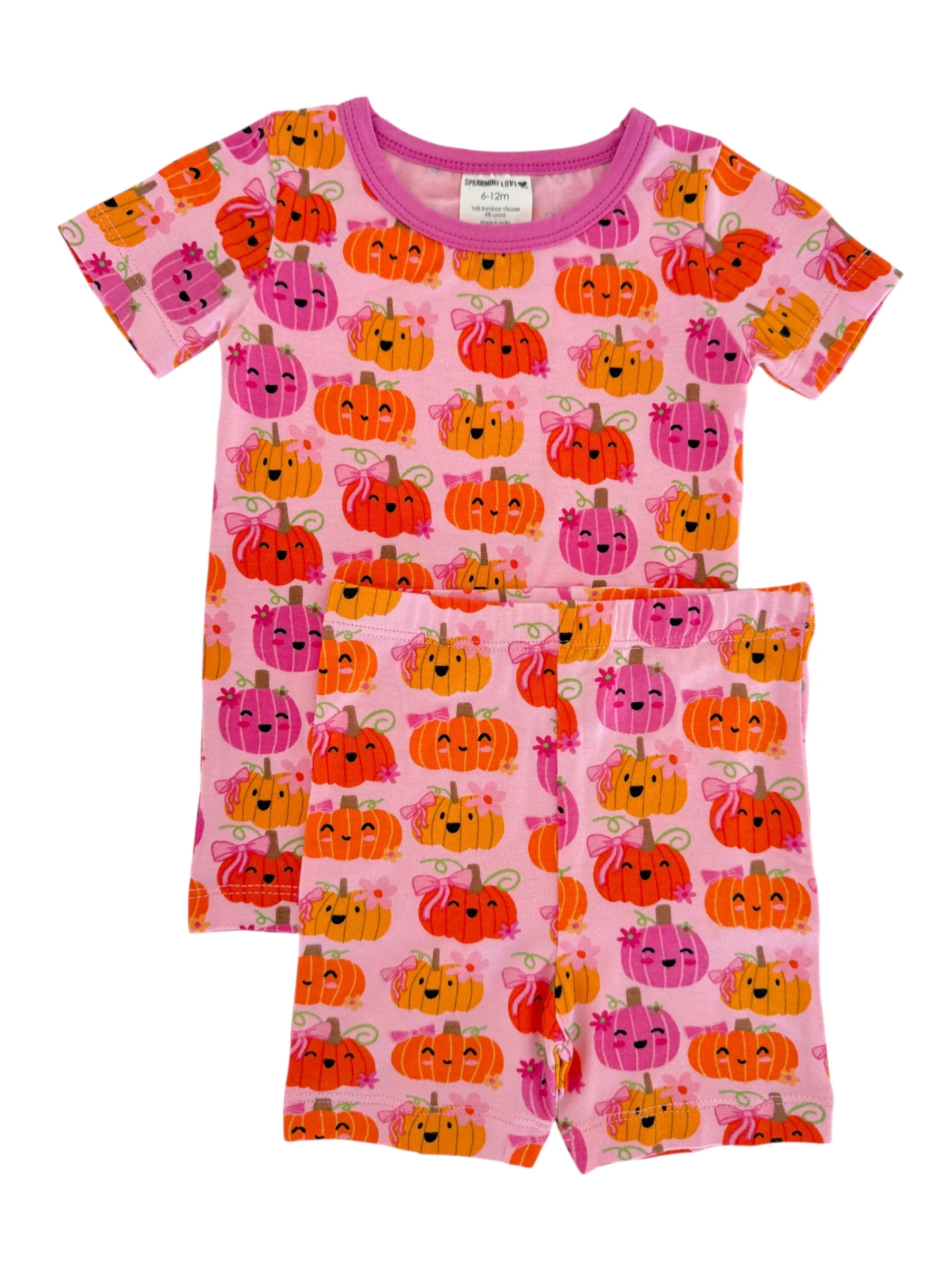 Short Sleeve 2-Piece Set, Pumpkin Girlies - Image 2