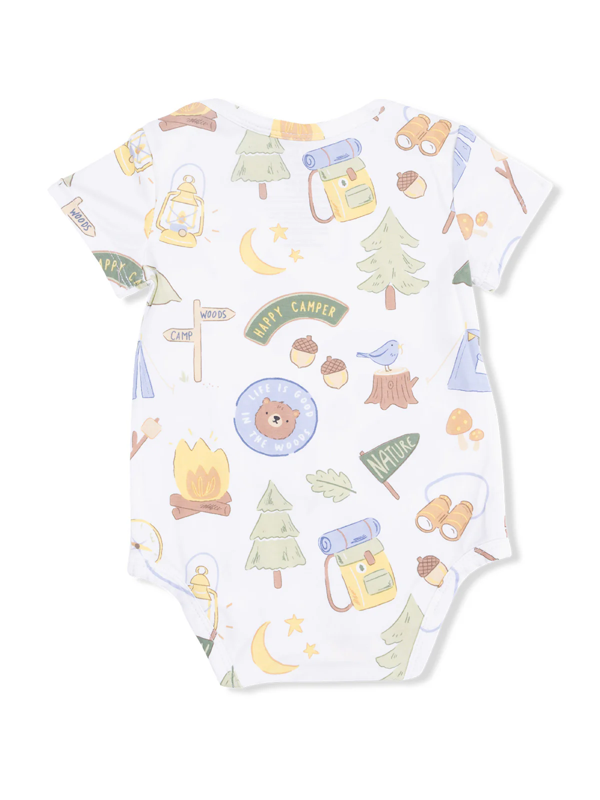 Short Sleeve Bodysuit, Camping Blue - Image 2