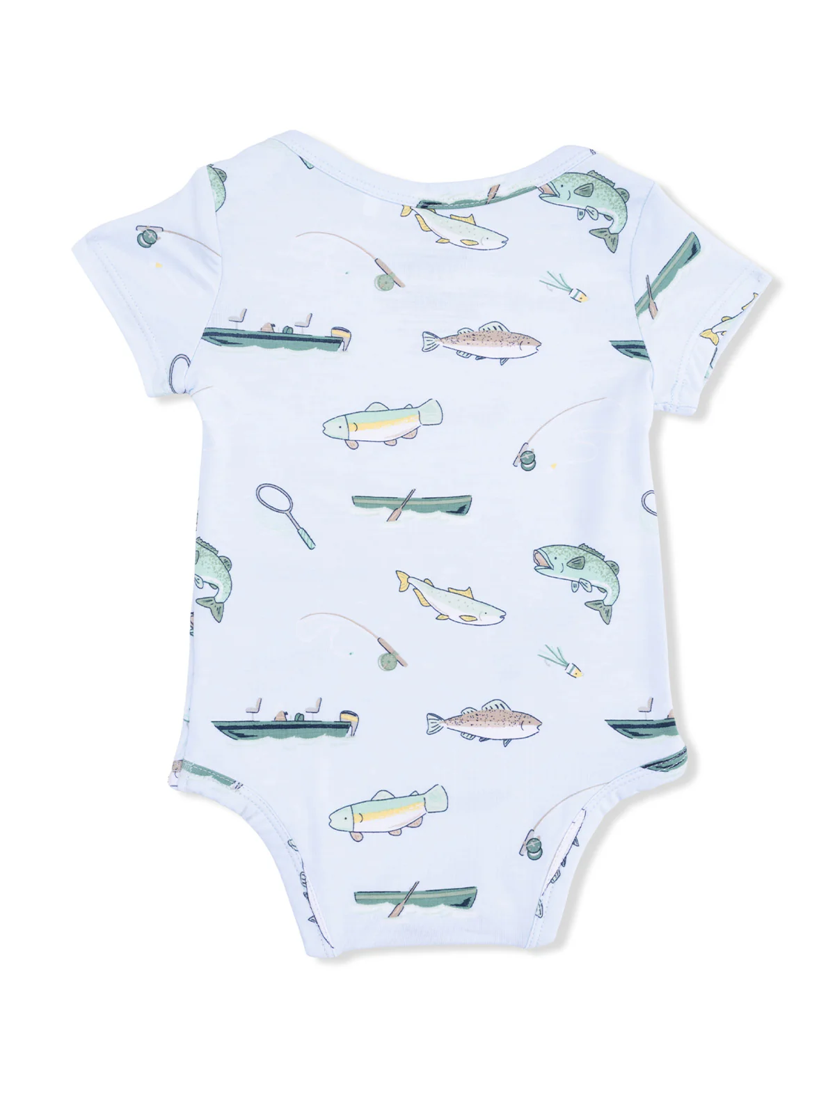 Short Sleeve Bodysuit, Fishing - Image 2