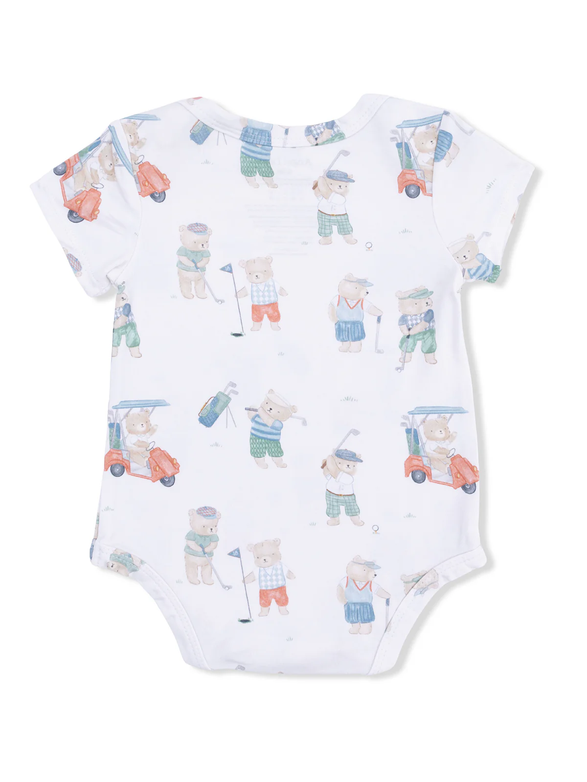 Short Sleeve Bodysuit, Golfing Teddy Bears - Image 2