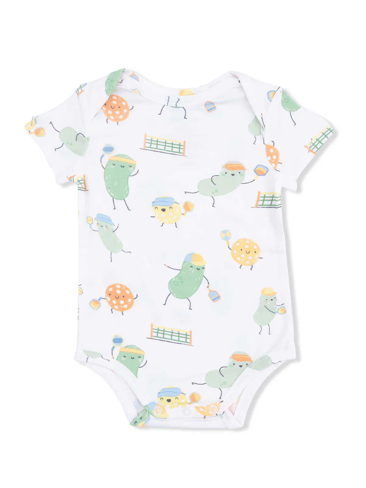 Short Sleeve Bodysuit, Pickles Playing Pickleball
