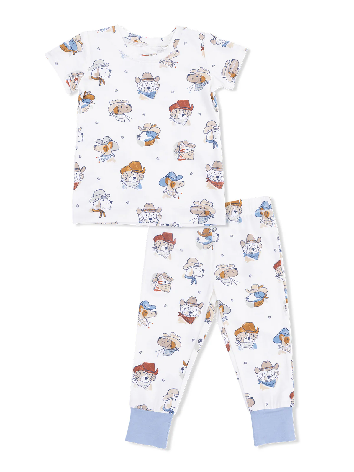 Short Sleeve Loungewear Set, Cowdogs