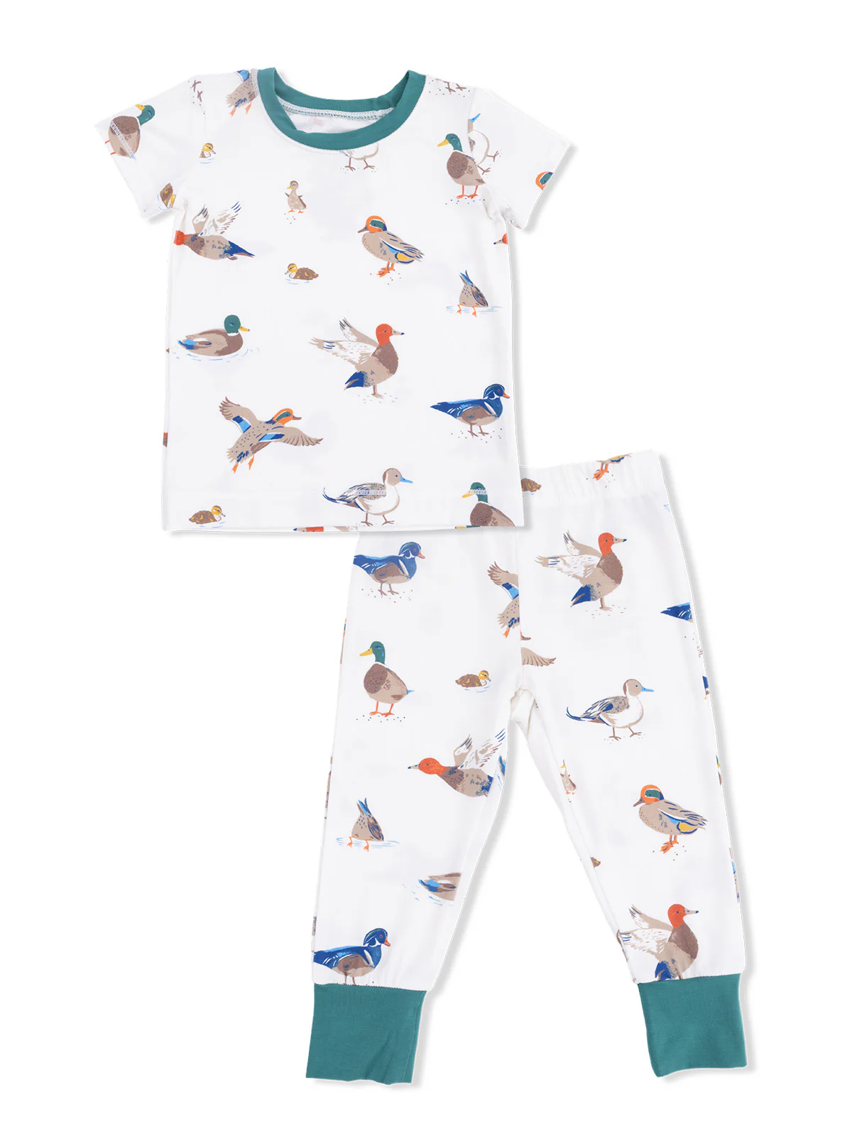 Short Sleeve Loungewear Set, Ducks