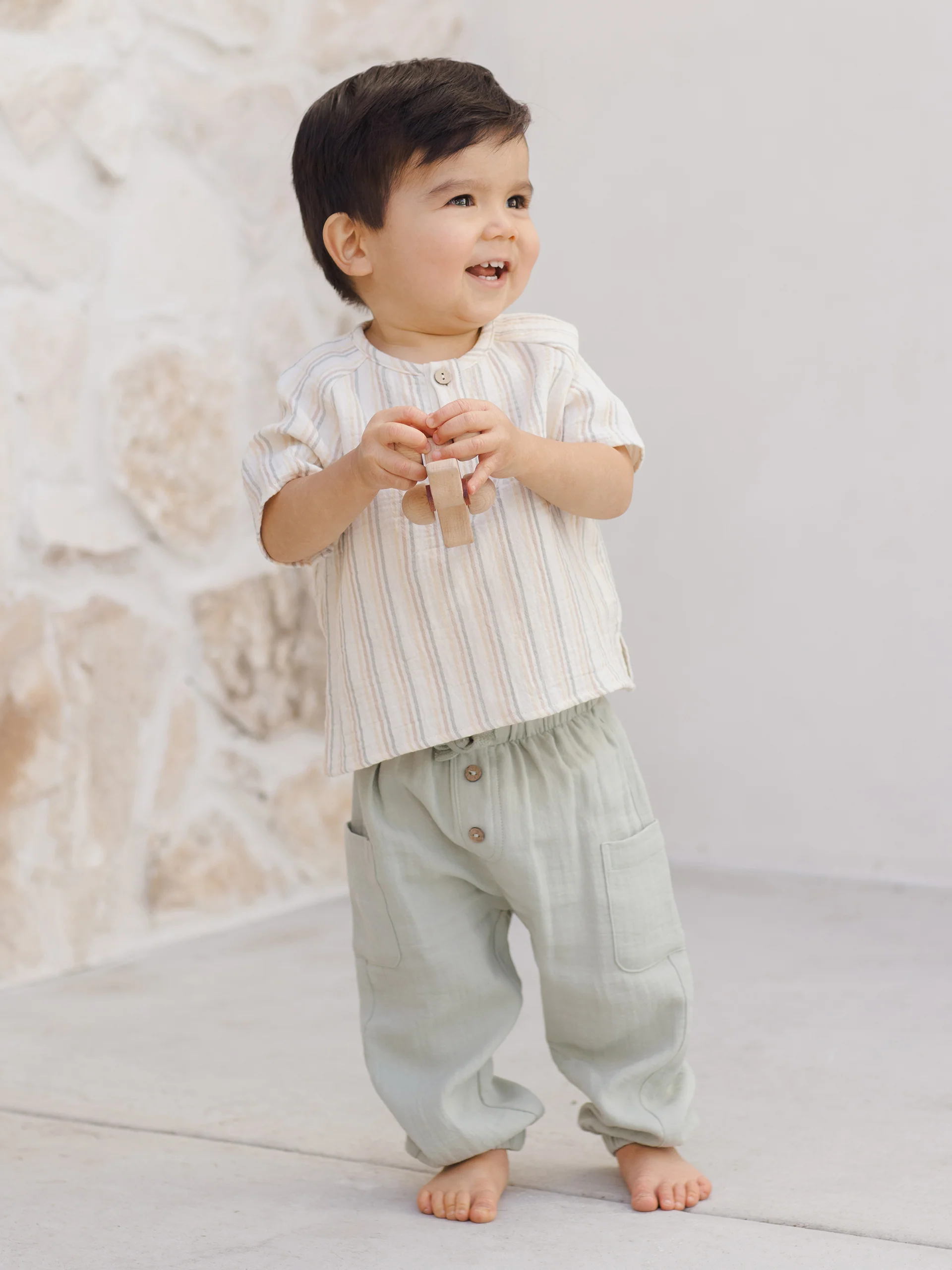 Short Sleeve Zion Shirt, Summer Stripe - Image 3